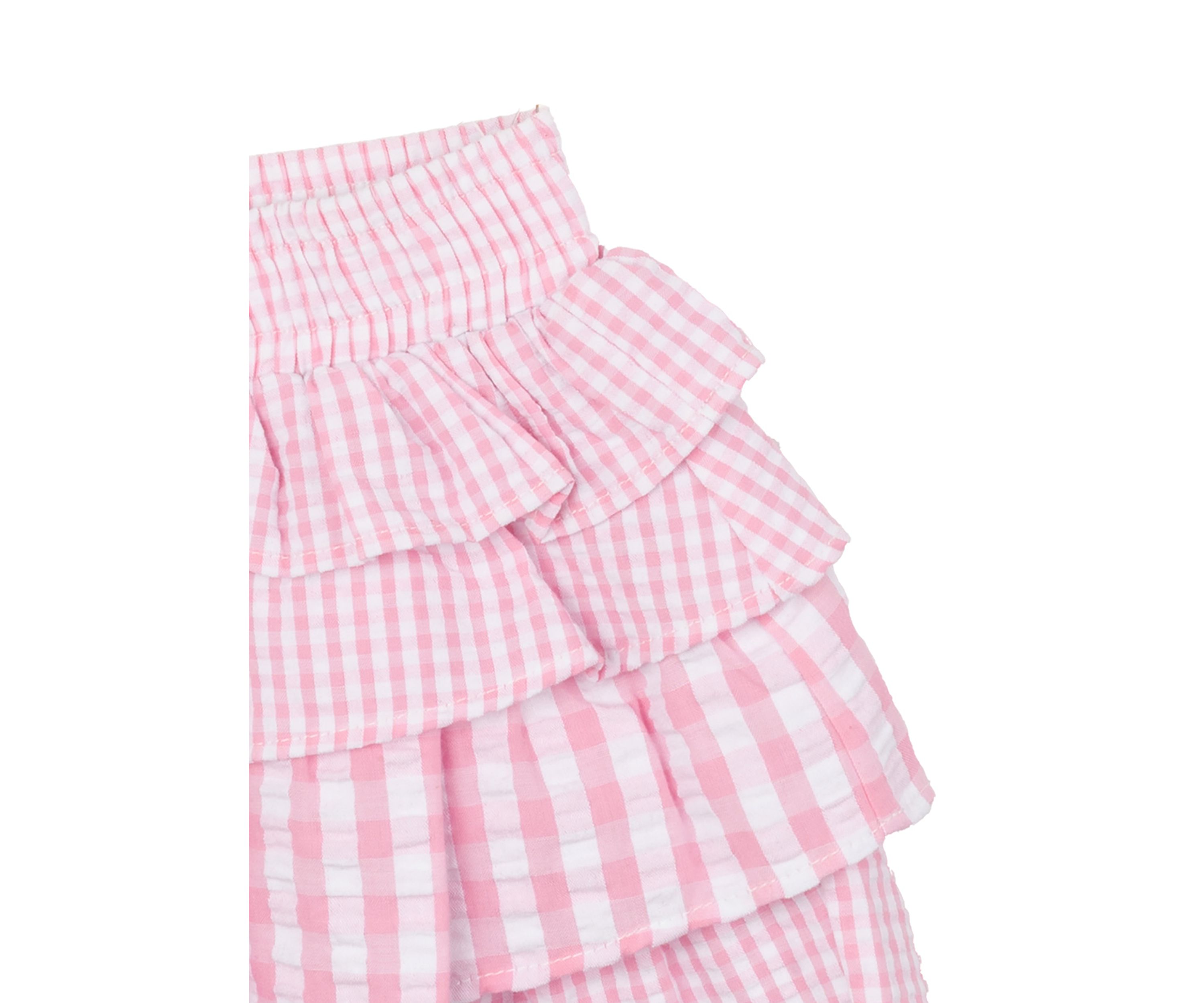 Girls 4-6x Eyelet Flutter Top and Ruffle Shorts Set