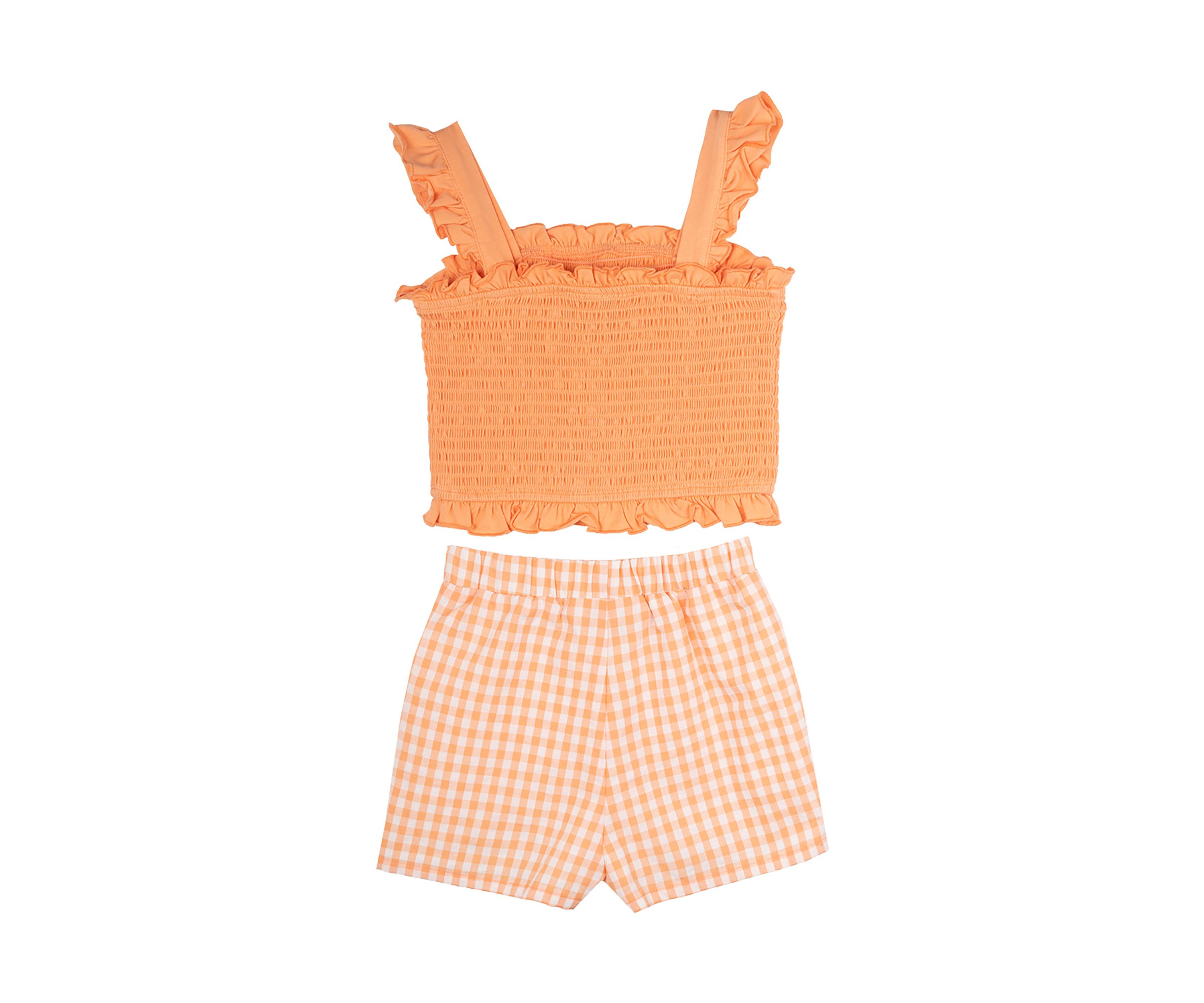 Girls 4-6x Smocked Top and Shorts Set