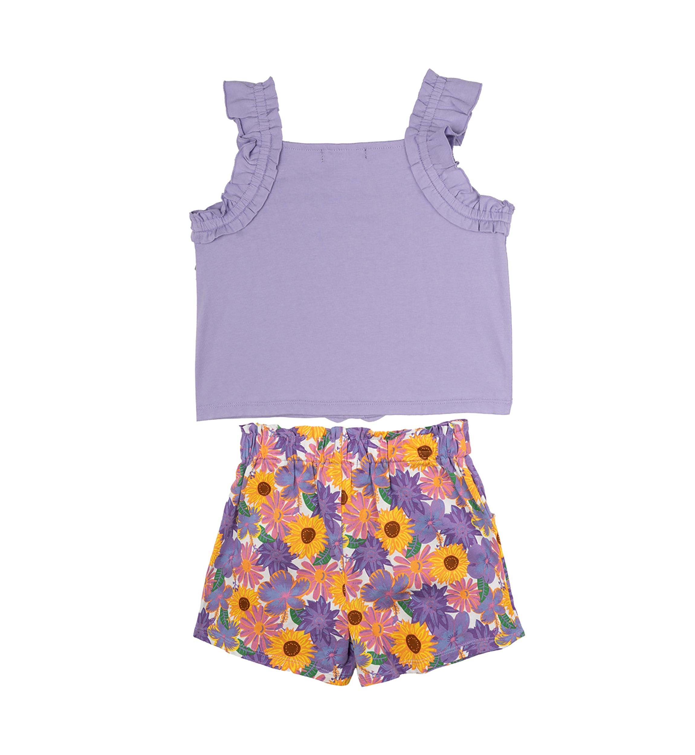 Girls 4-6x Cotton Blend Tank and Short Set 