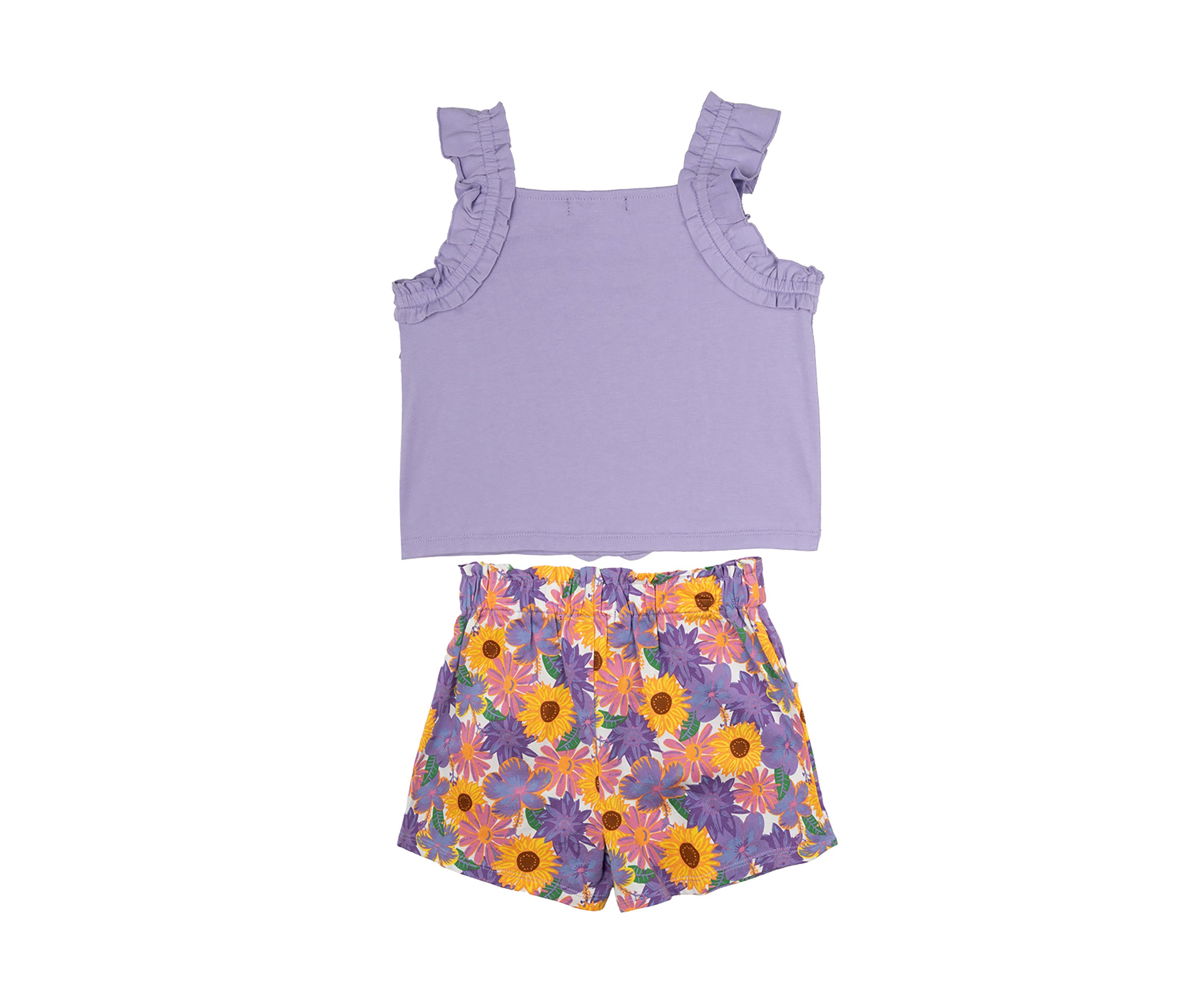 Girls 4-6x Cotton Blend Tank and Short Set 