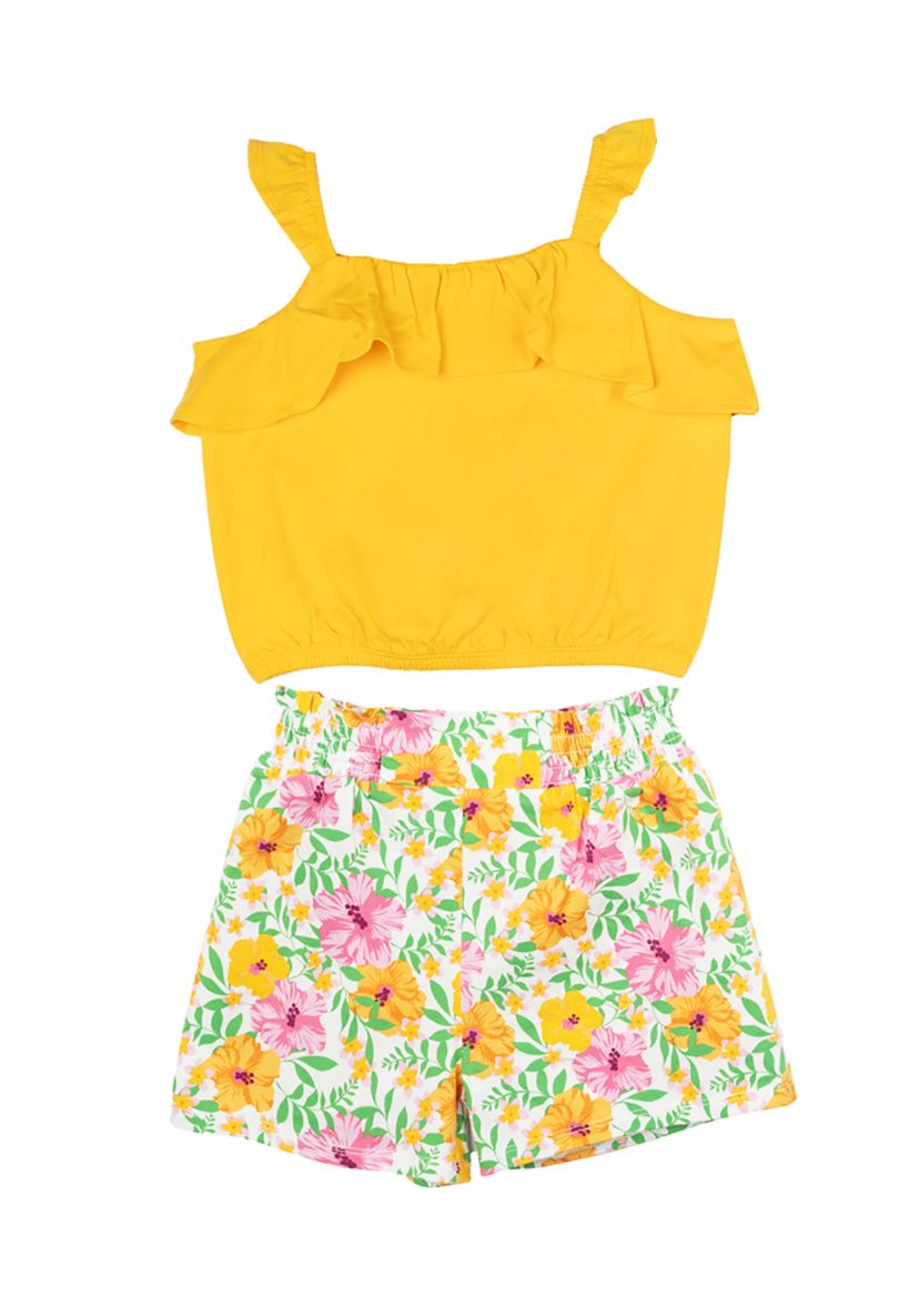 Girls 4-6x Cotton Blend Short Set 