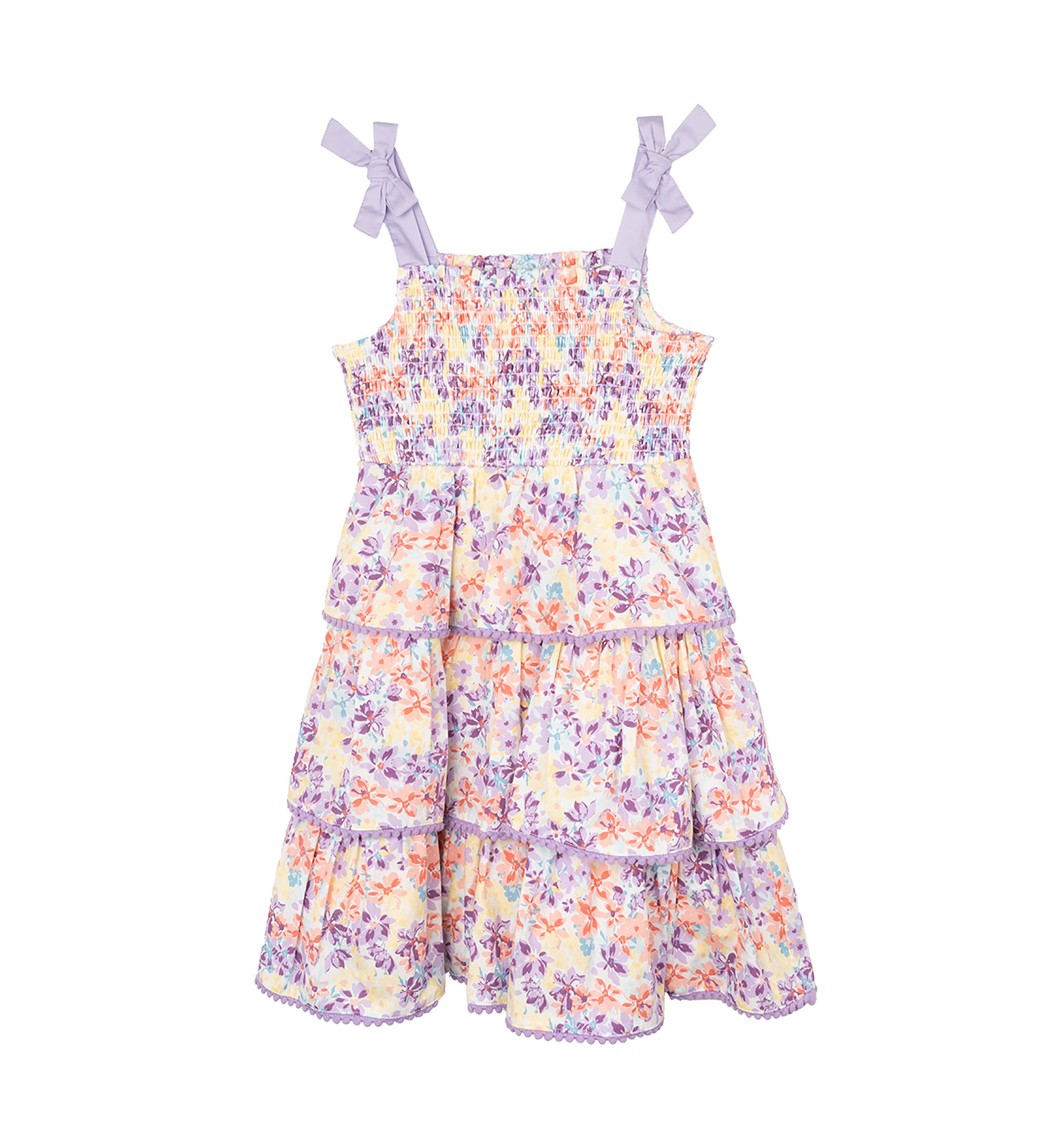 Womens Tie Strap Floral Dress