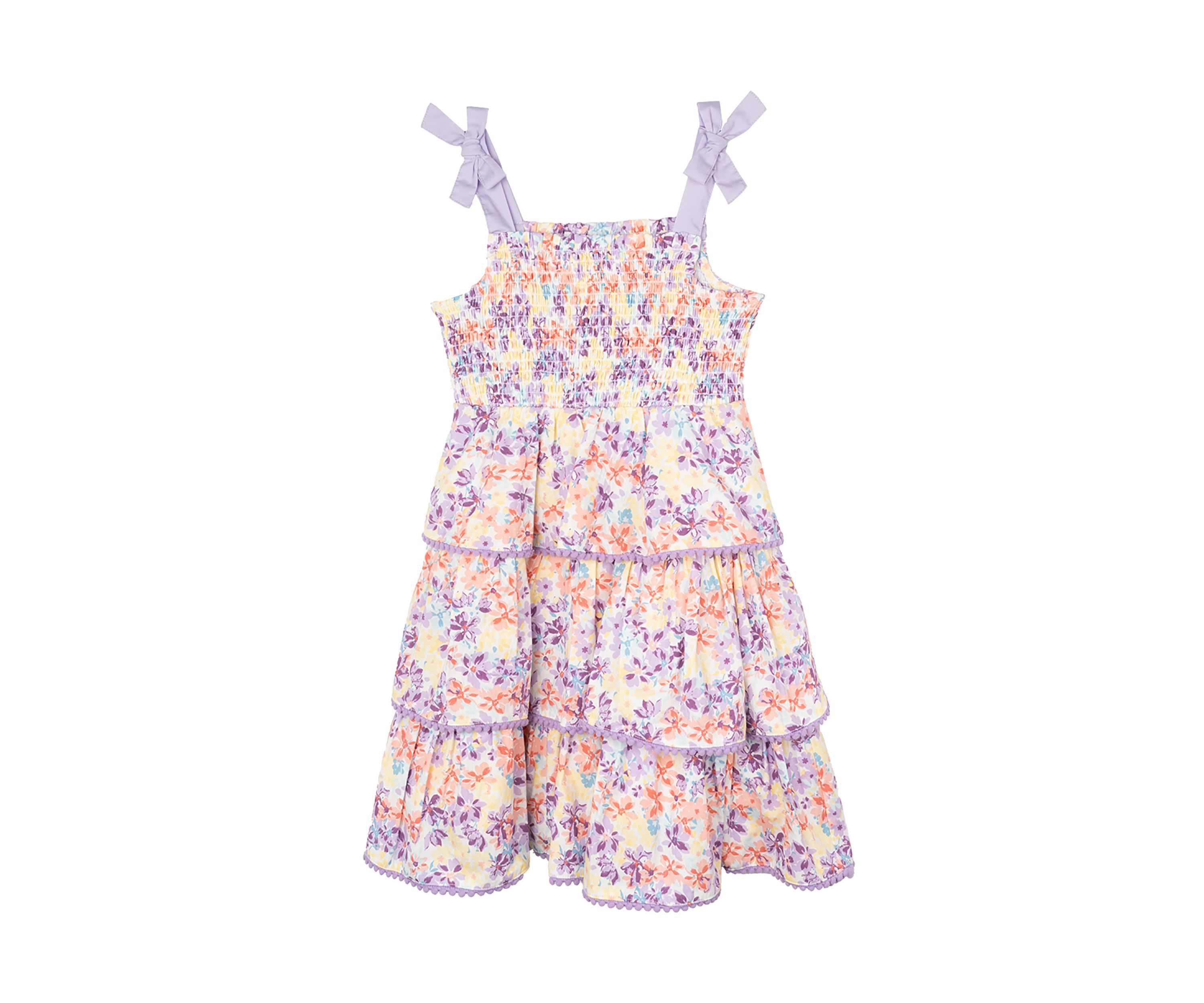 Womens Tie Strap Floral Dress