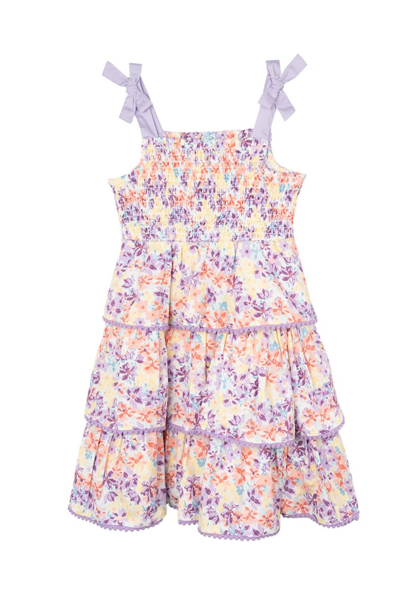 Womens Tie Strap Floral Dress