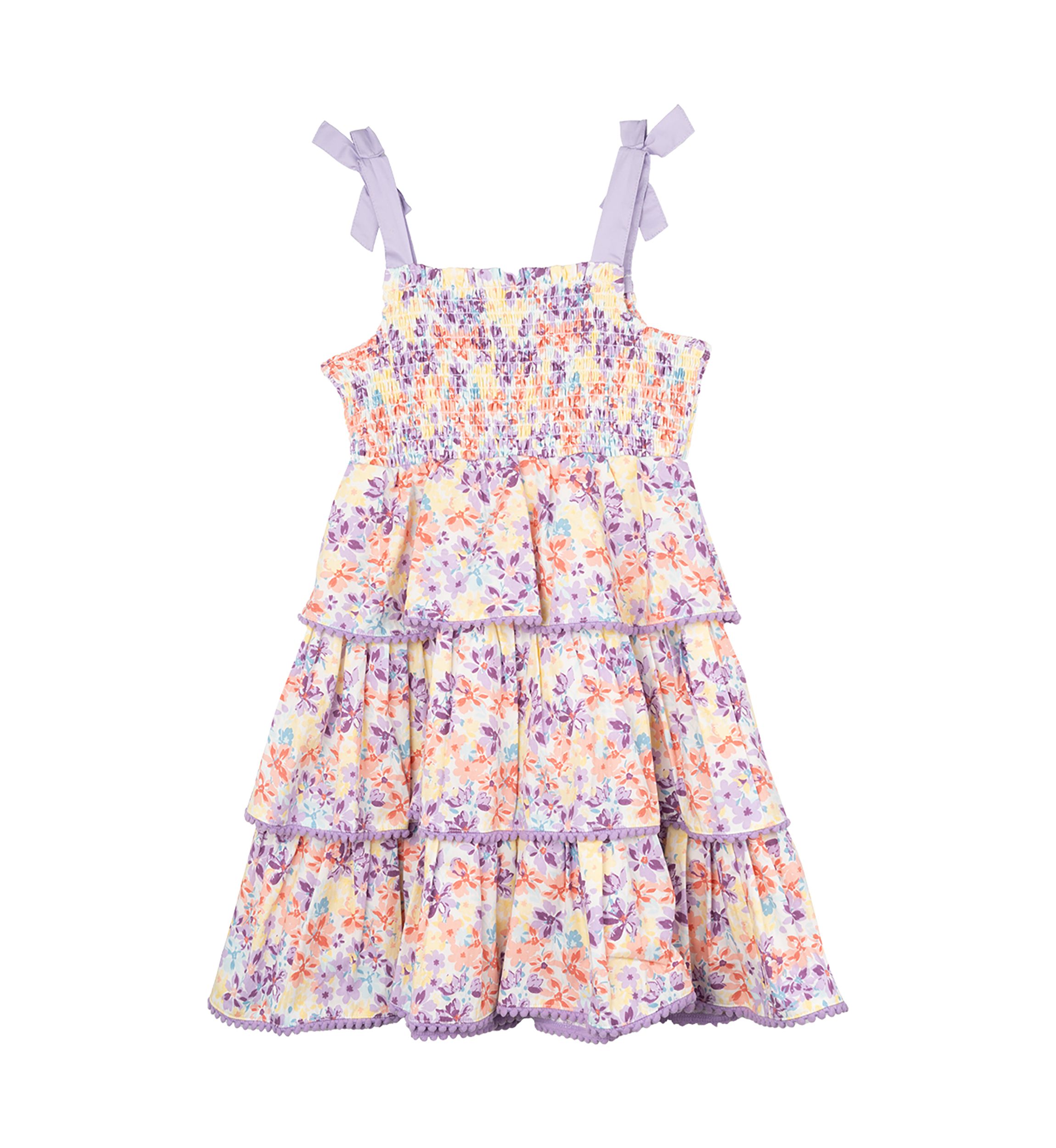 Womens Tie Strap Floral Dress