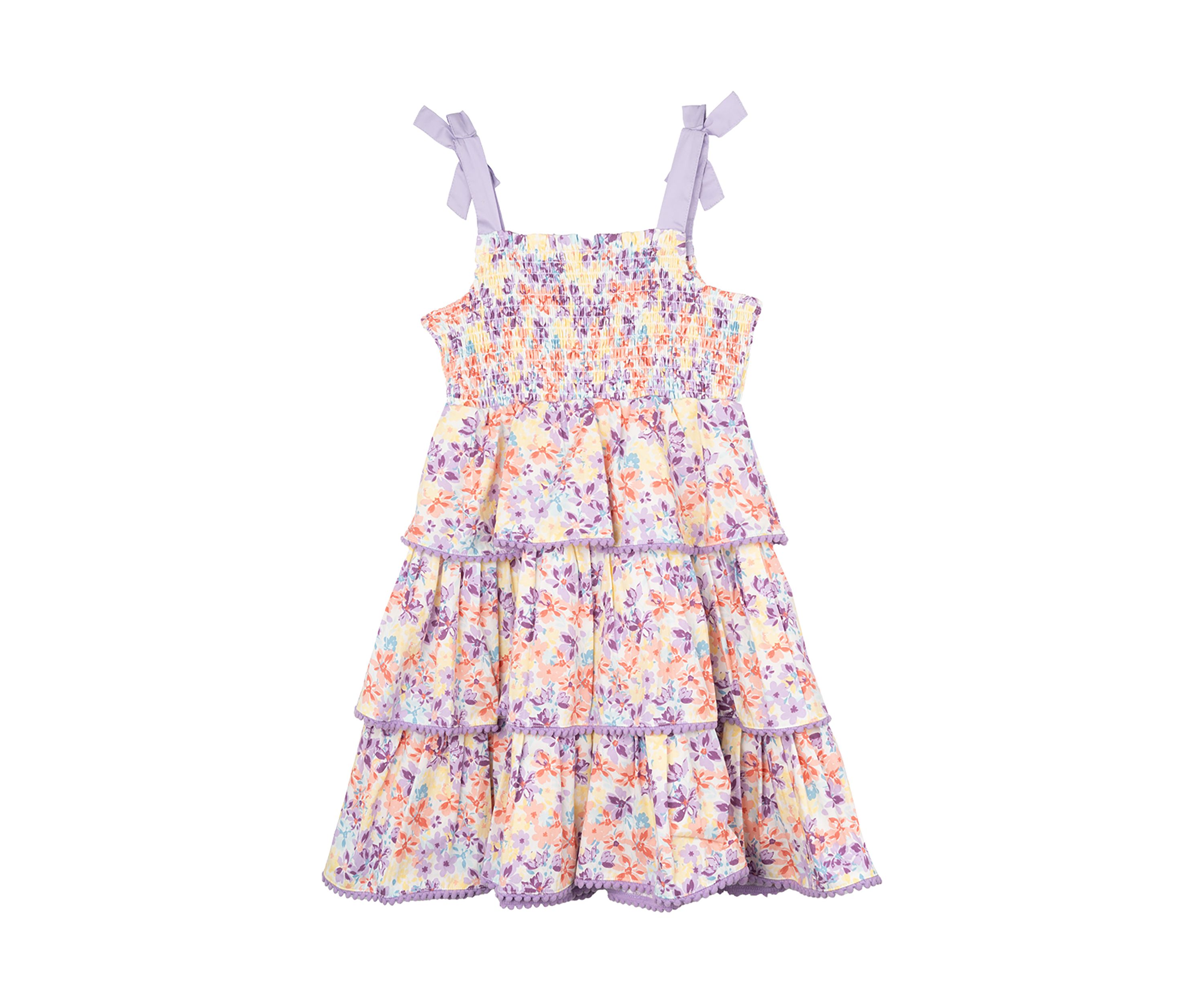Womens Tie Strap Floral Dress
