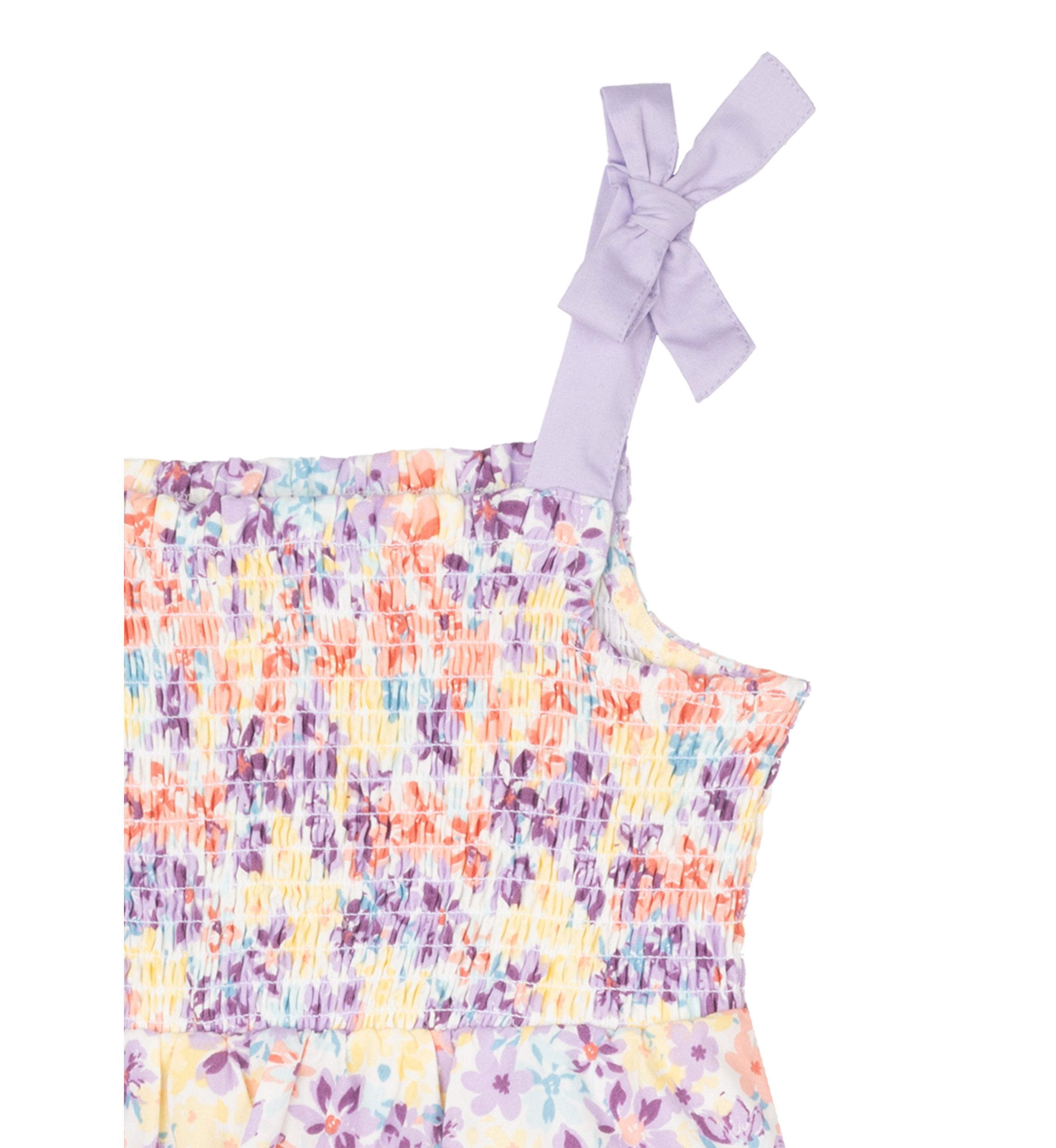 Womens Tie Strap Floral Dress