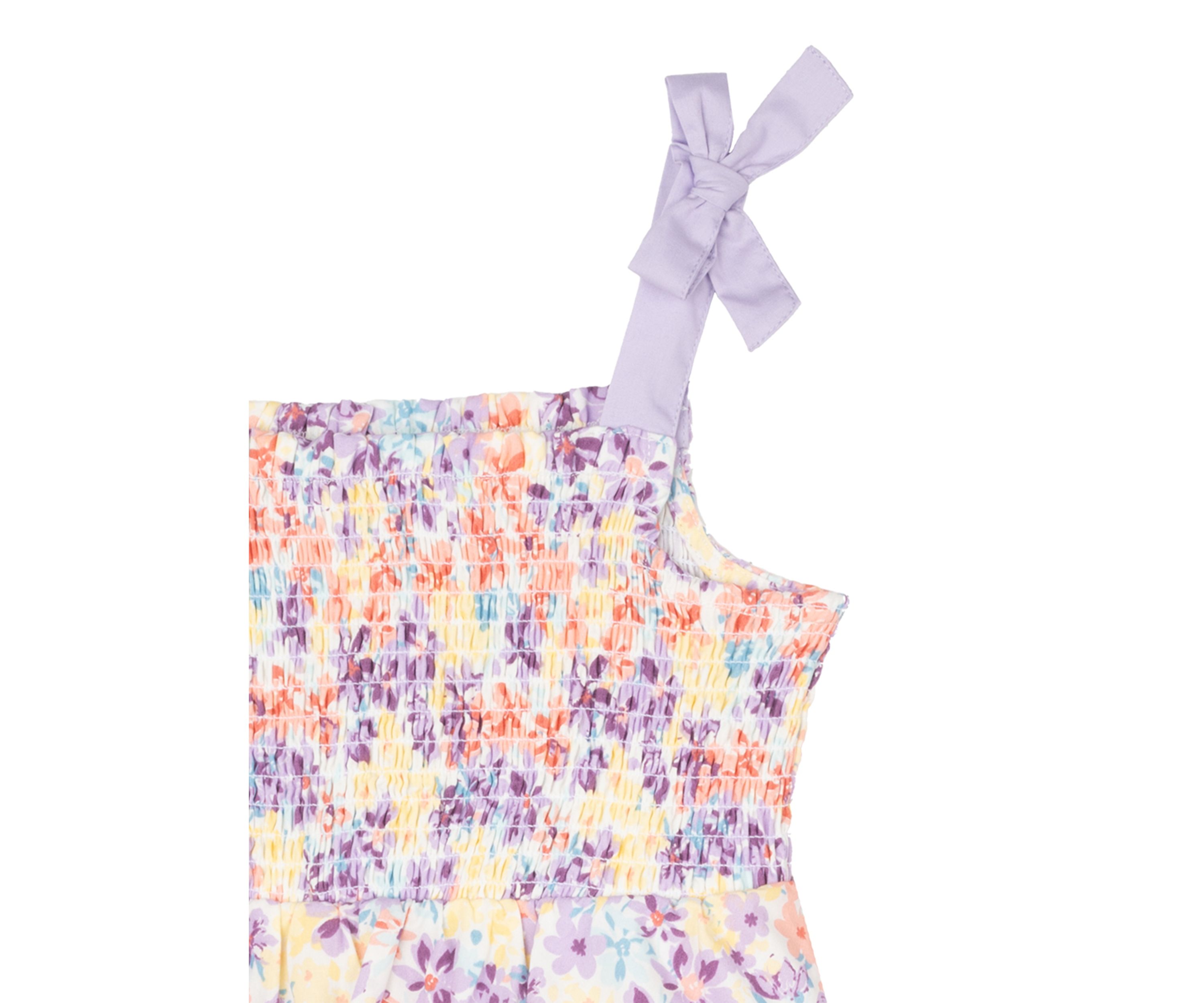 Womens Tie Strap Floral Dress