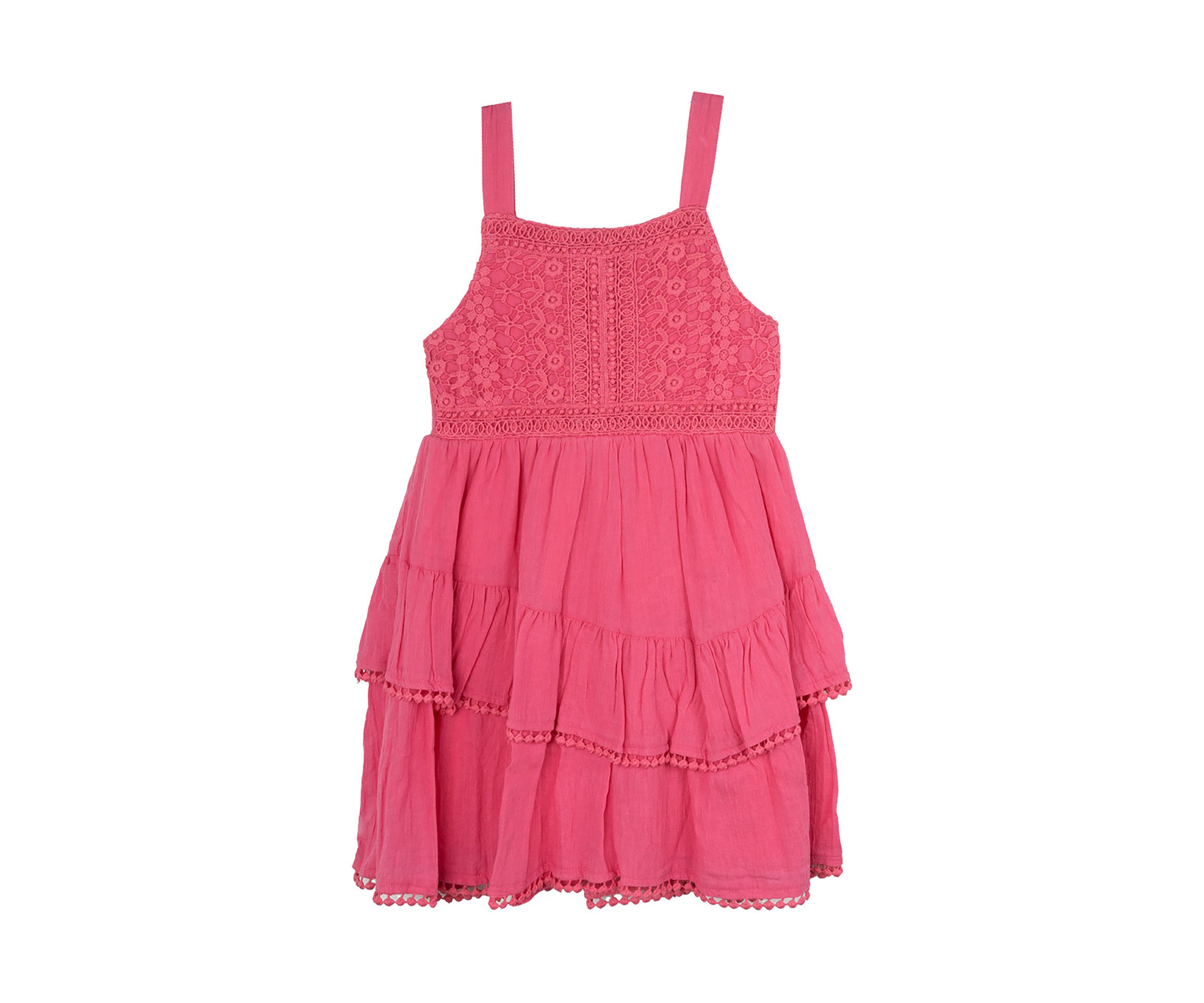 Girls 4-6x Crochet Lace Bodice Dress
