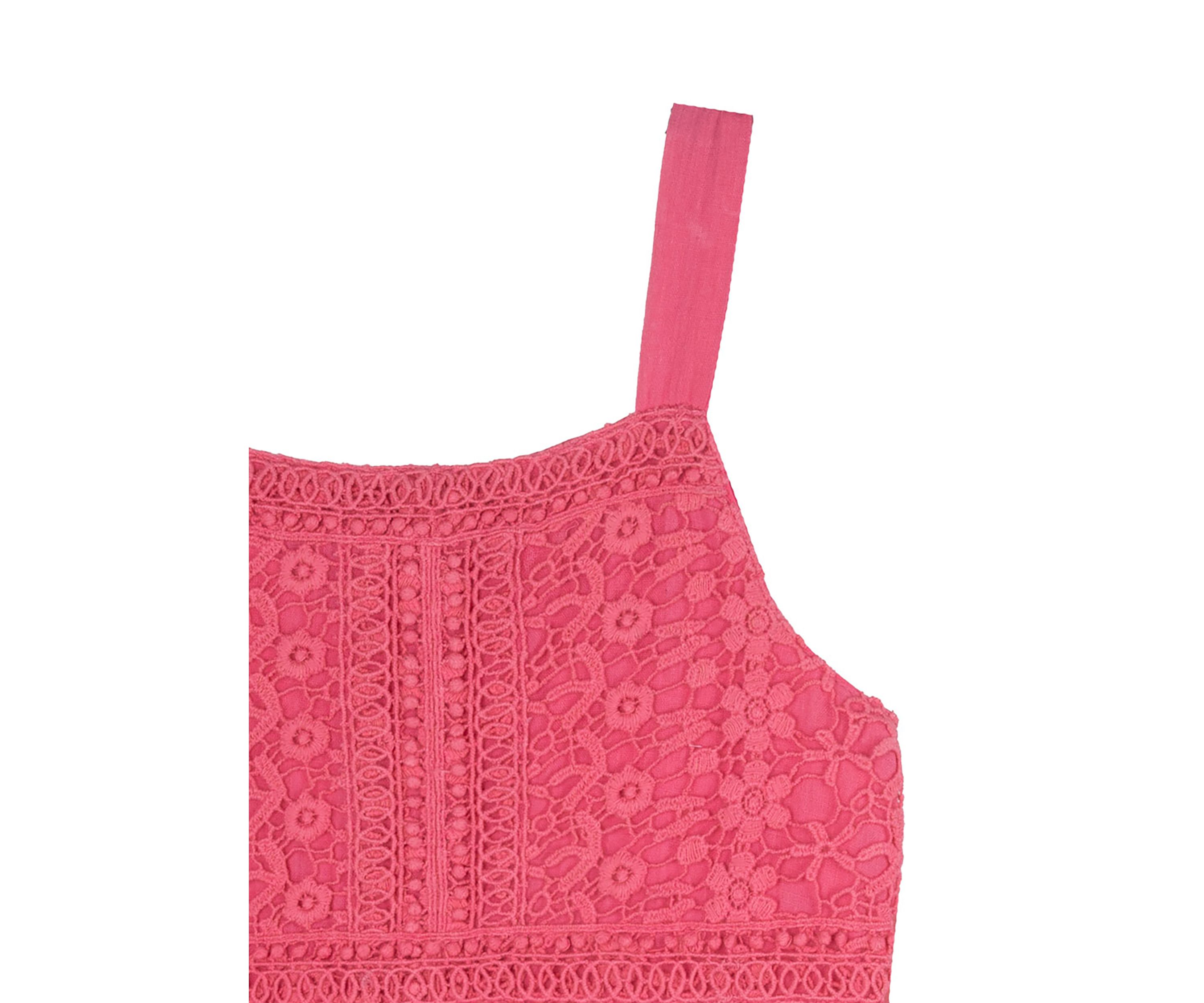 Girls 4-6x Crochet Lace Bodice Dress