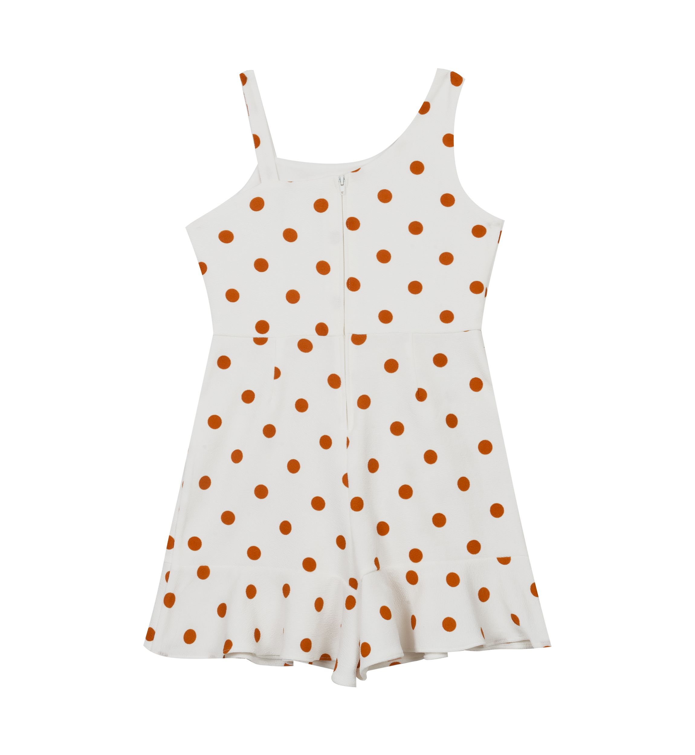 Girls 7-16 Cotton Polka Dot Faux Wrap Dress