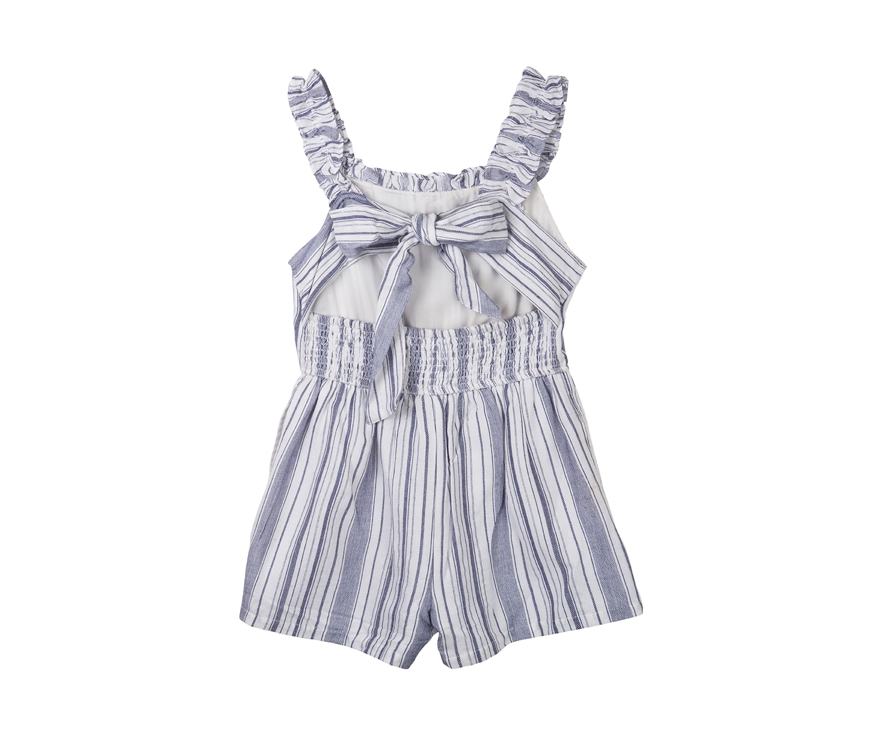 Girls 7-16 Yarn Dyed Striped Romper