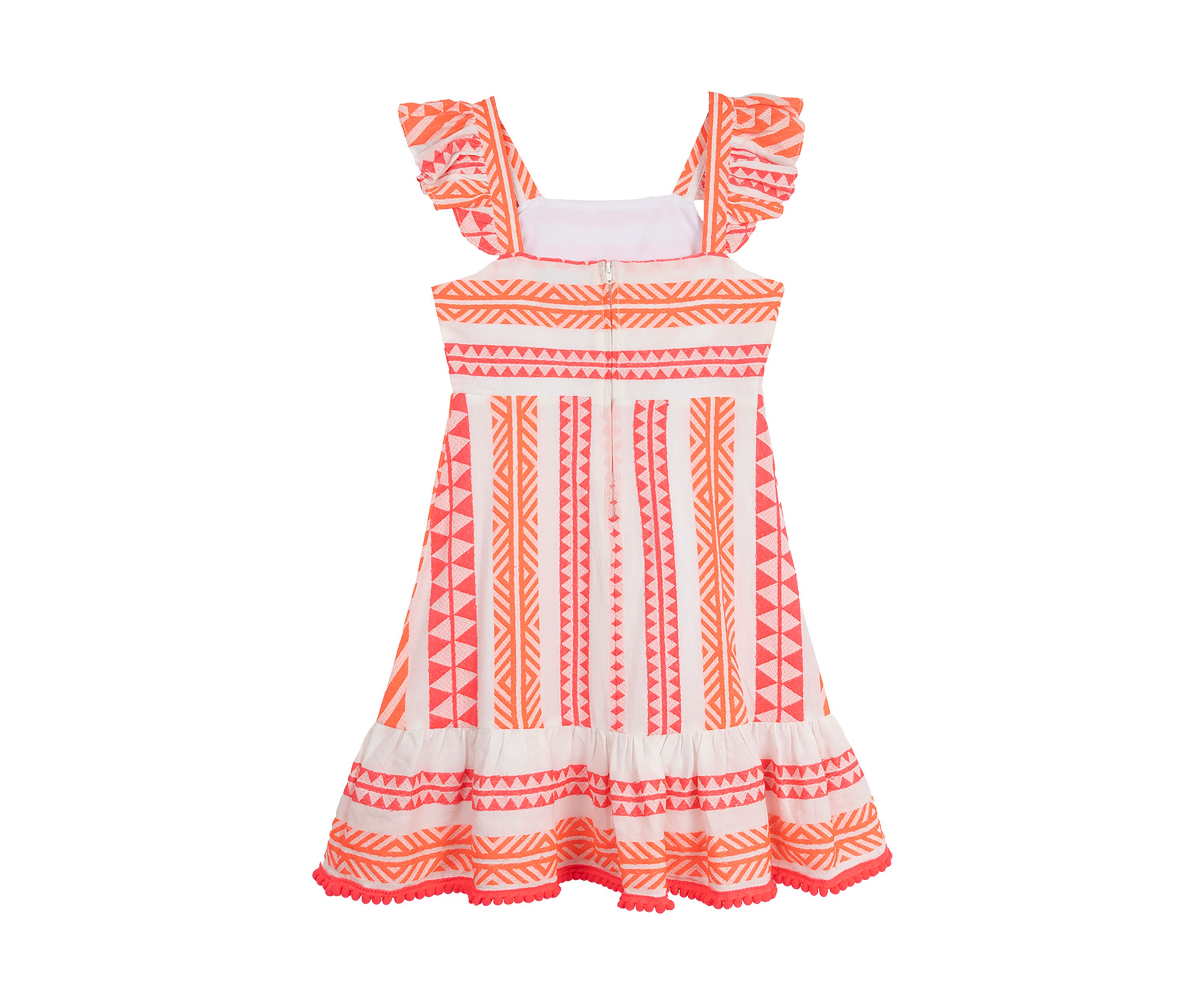 Girls 71-6 Printed Jacquard Mini Dress