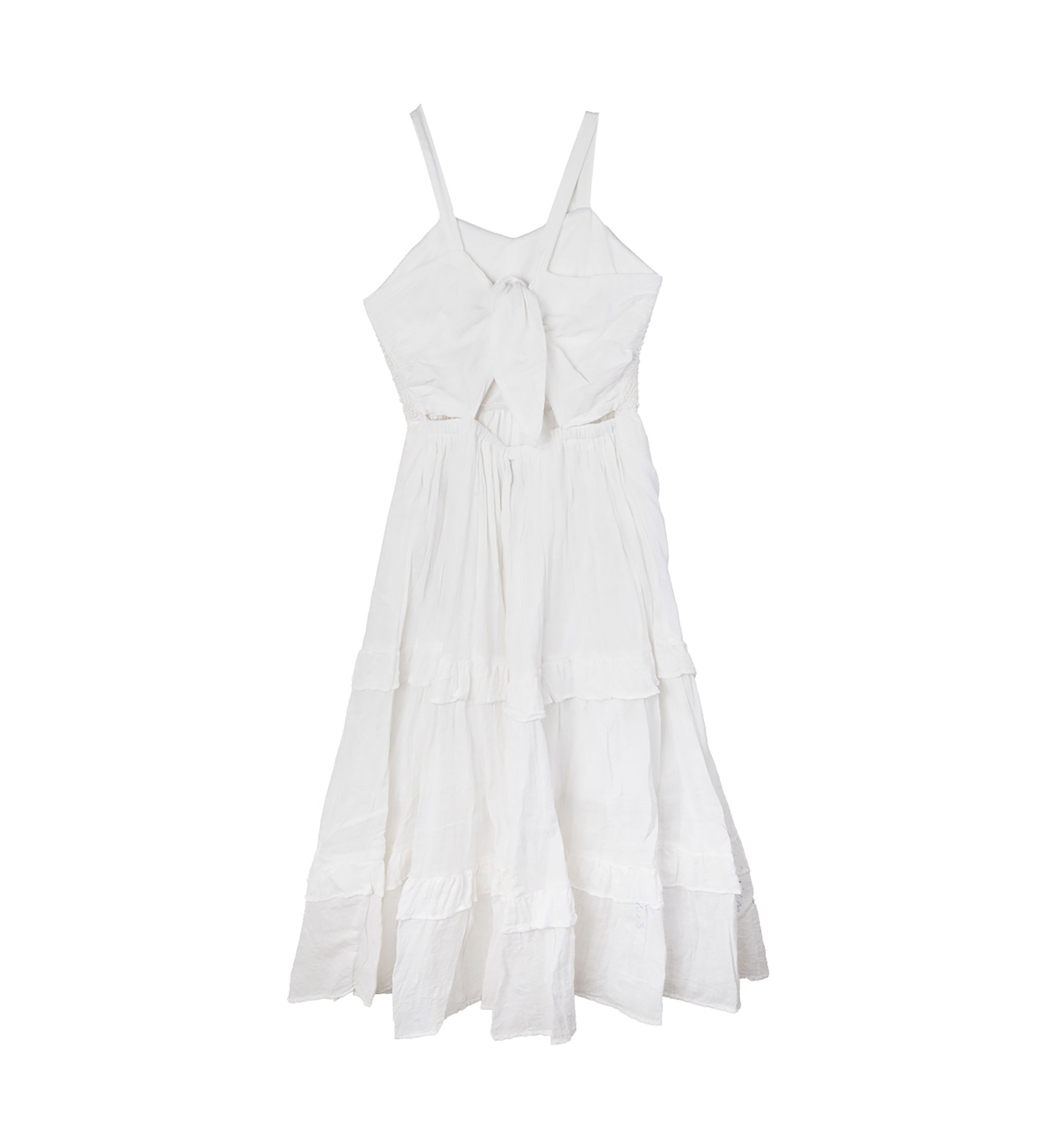 Girls 7-16 Crochet Tie Back Maxi Dress