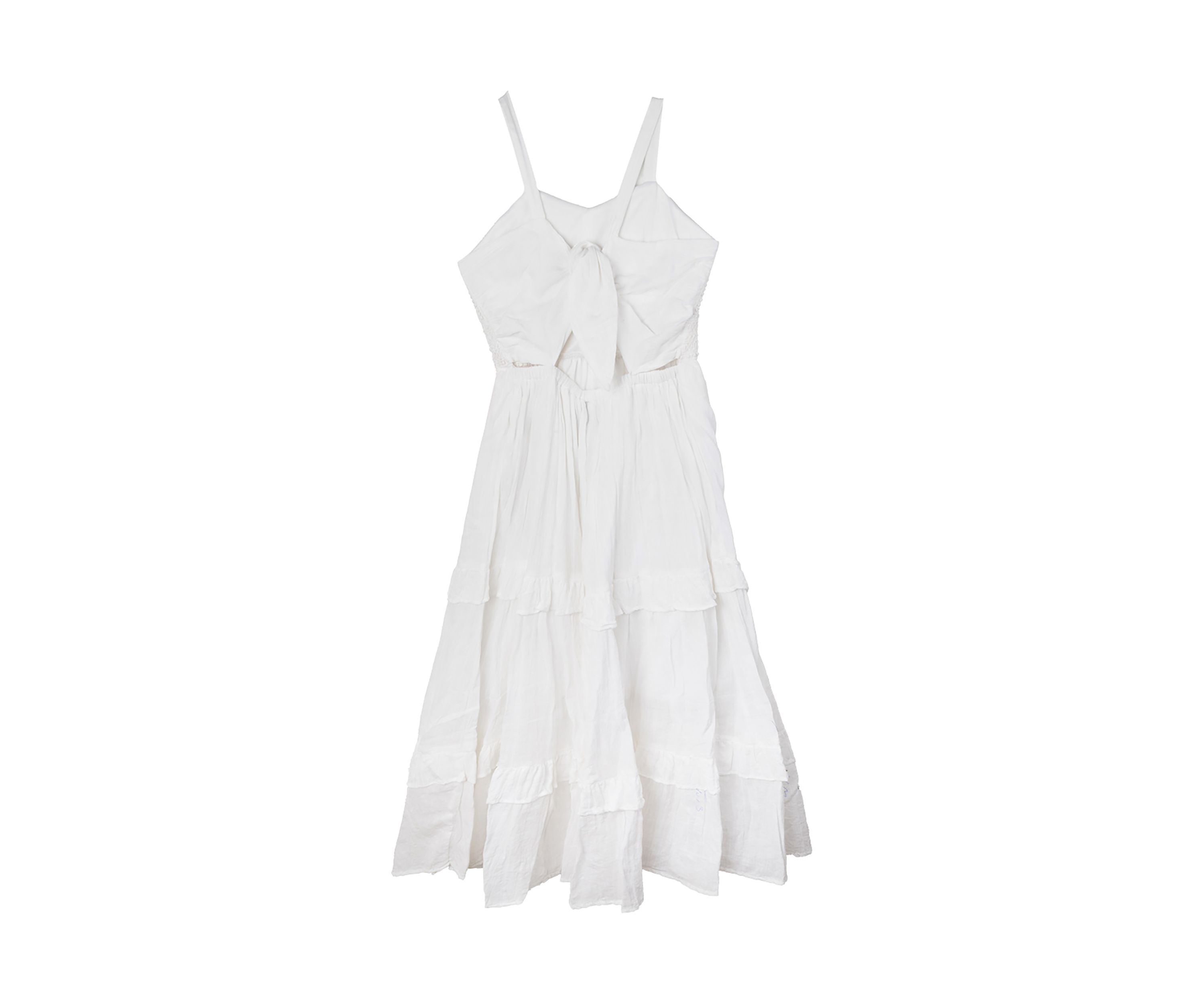 Girls 7-16 Crochet Tie Back Maxi Dress