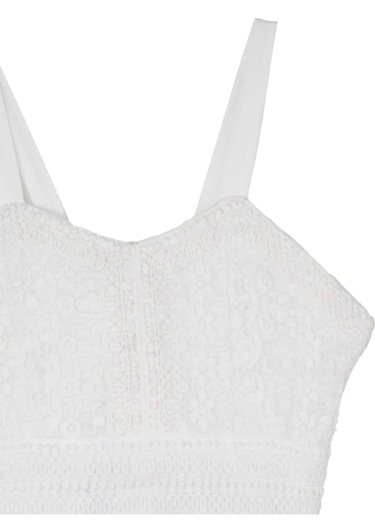 Girls 7-16 Crochet Tie Back Maxi Dress