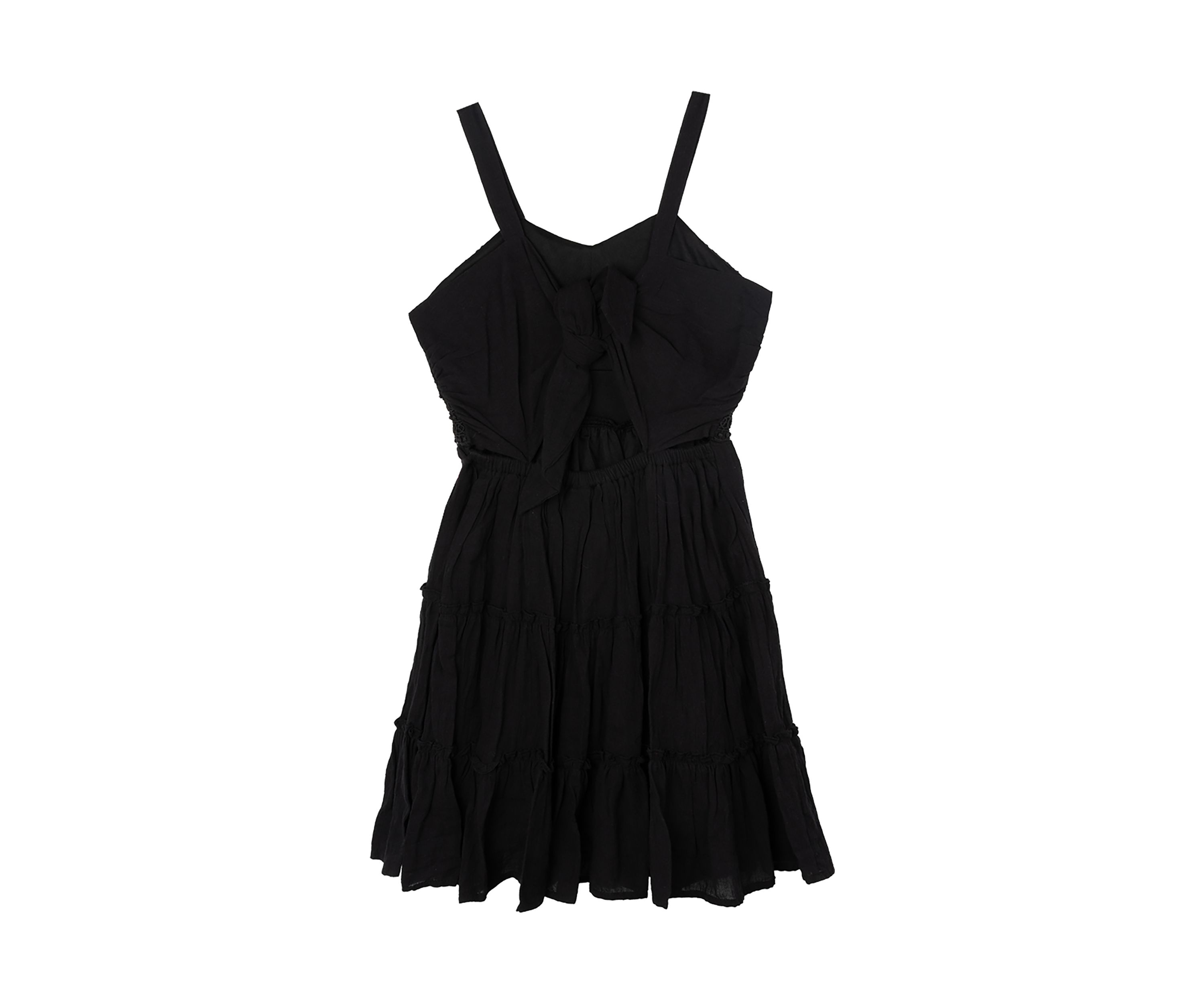 Girls 7-16 Crochet Knit Gauze Dress
