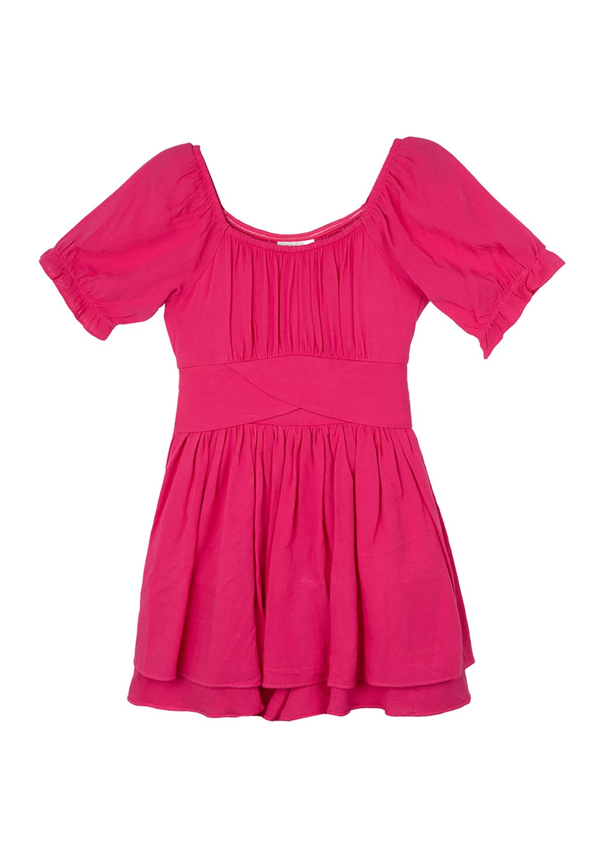 Girls 7-16 Ruched Romper 