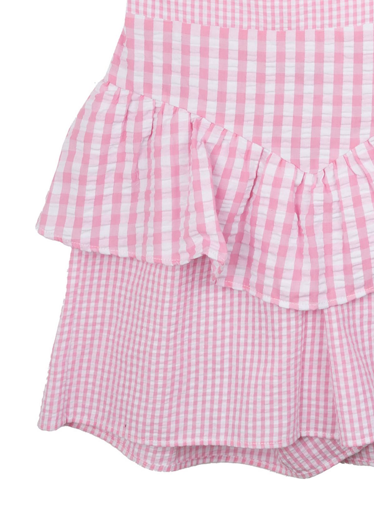 Girls 7-16 Gingham Top and Skort Set