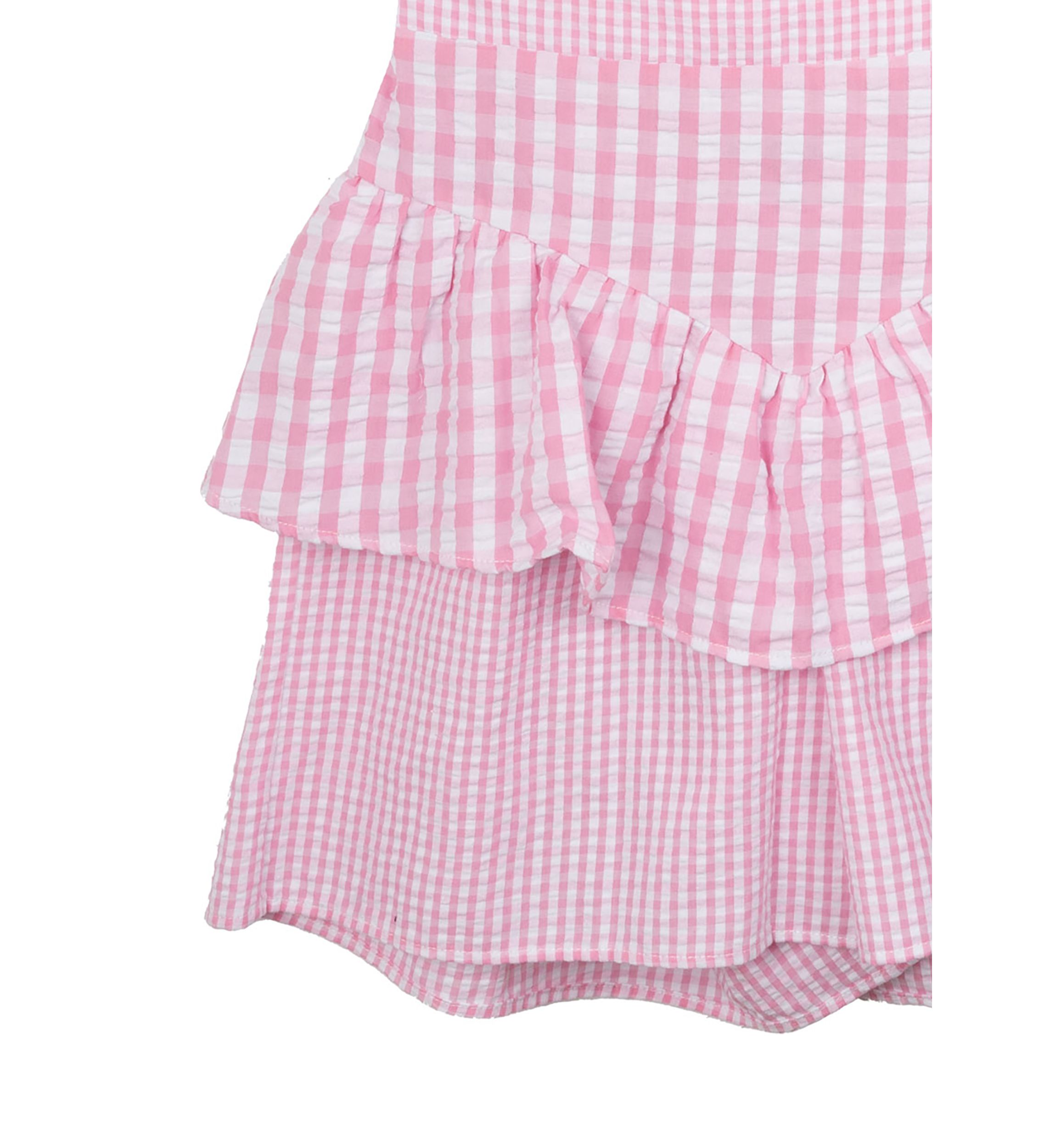 Girls 7-16 Gingham Top and Skort Set