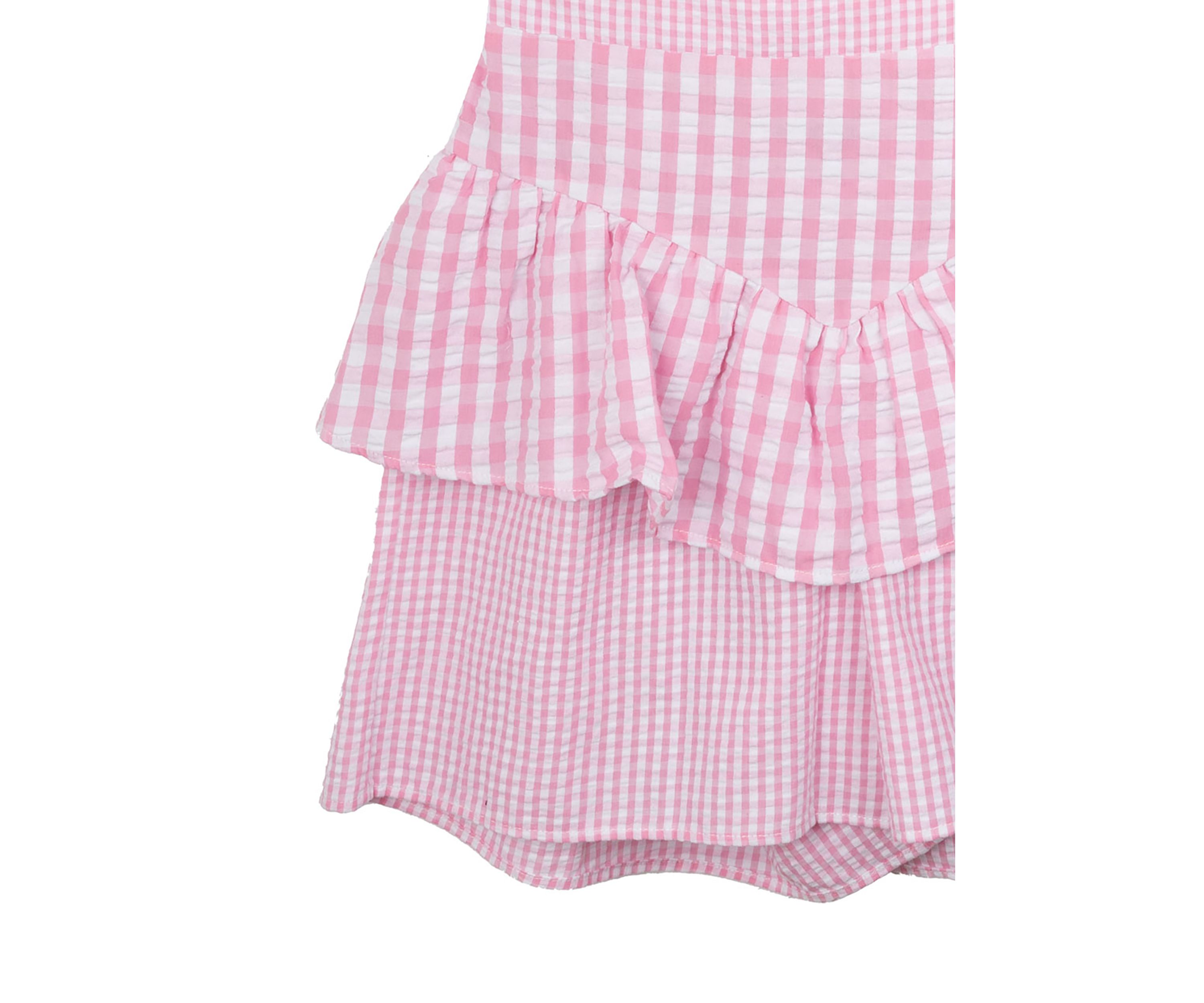 Girls 7-16 Gingham Top and Skort Set