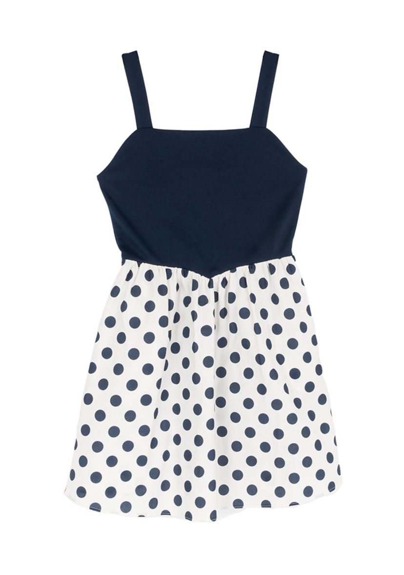 Rare Editions Girls 7-16 Knit Ponte Polka Dot Dress | Belk
