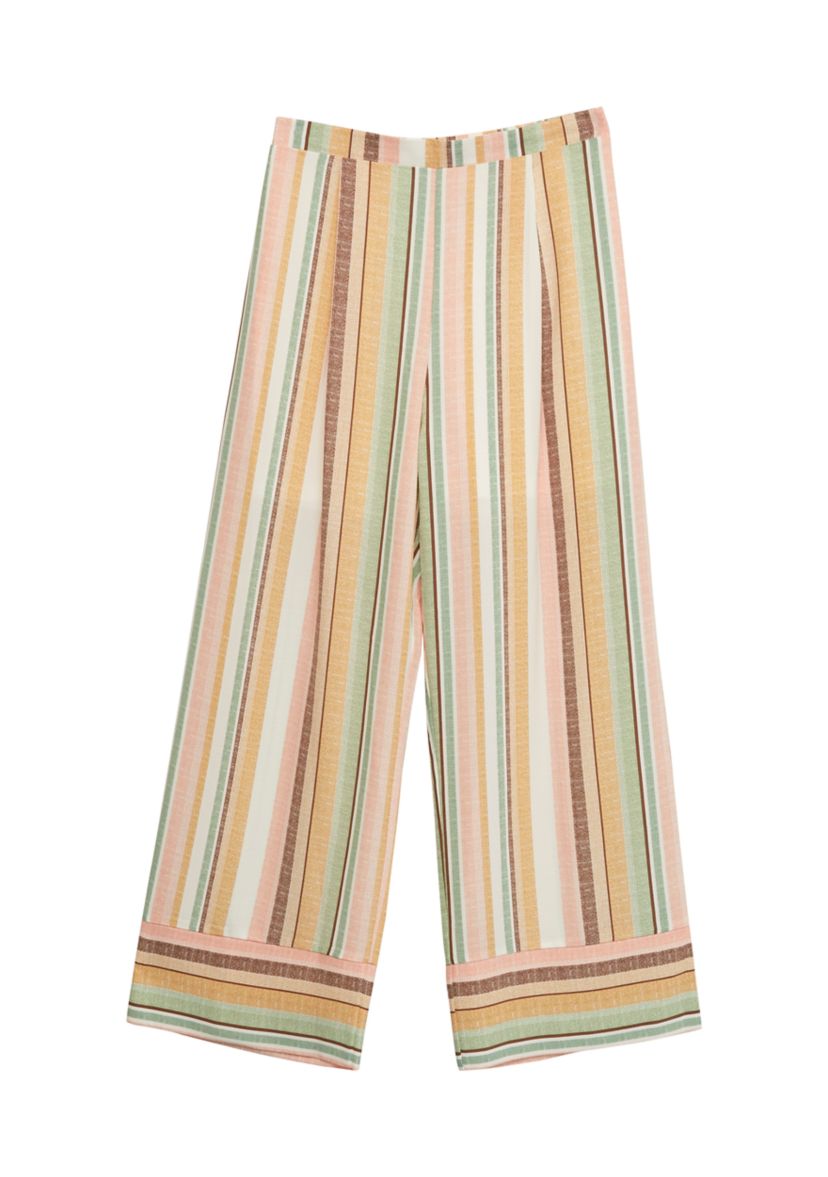 Girls 7-16 Striped Pants