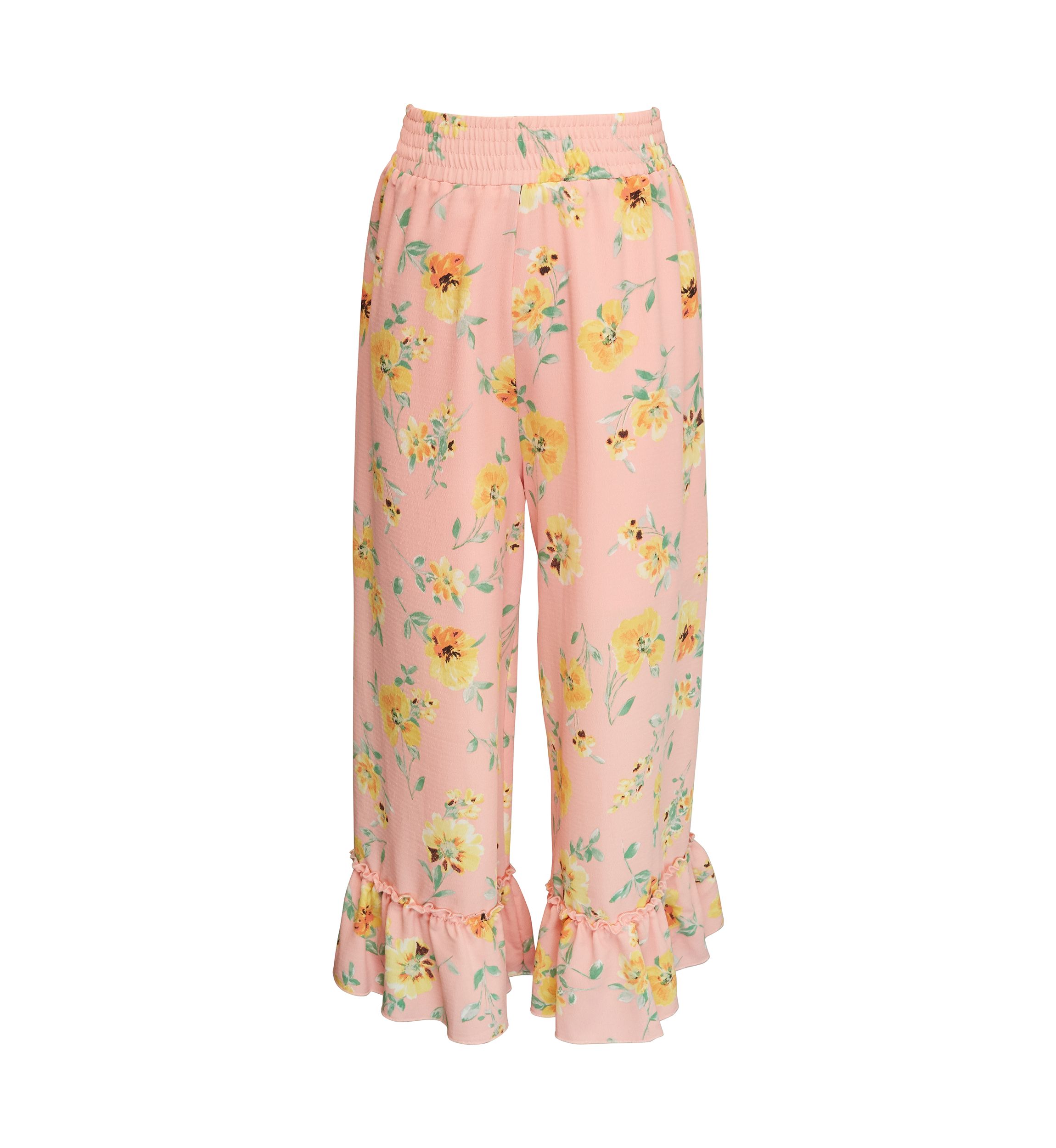 Girls 7-16 Printed Wide Leg Pants