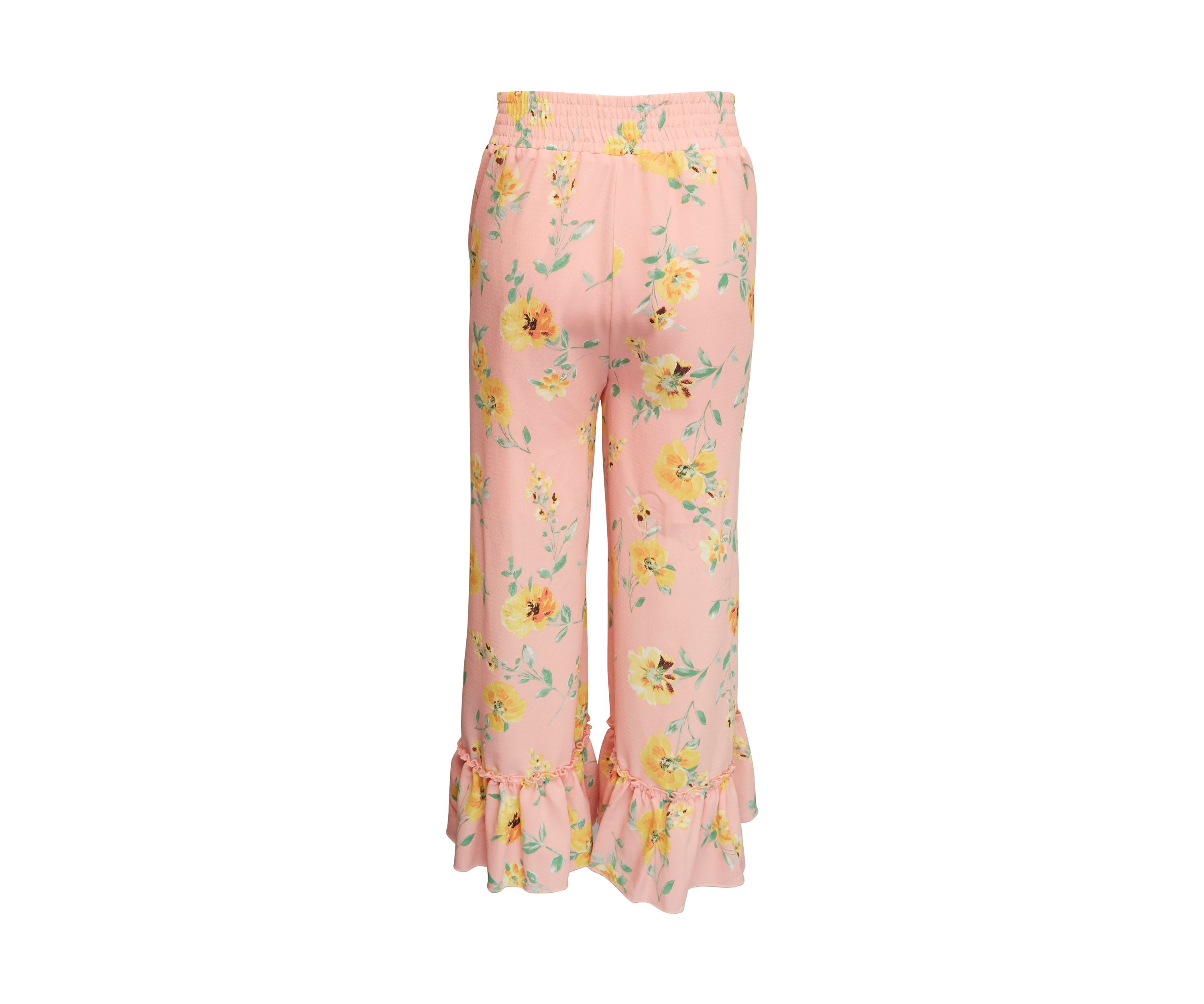 Girls 7-16 Printed Wide Leg Pants