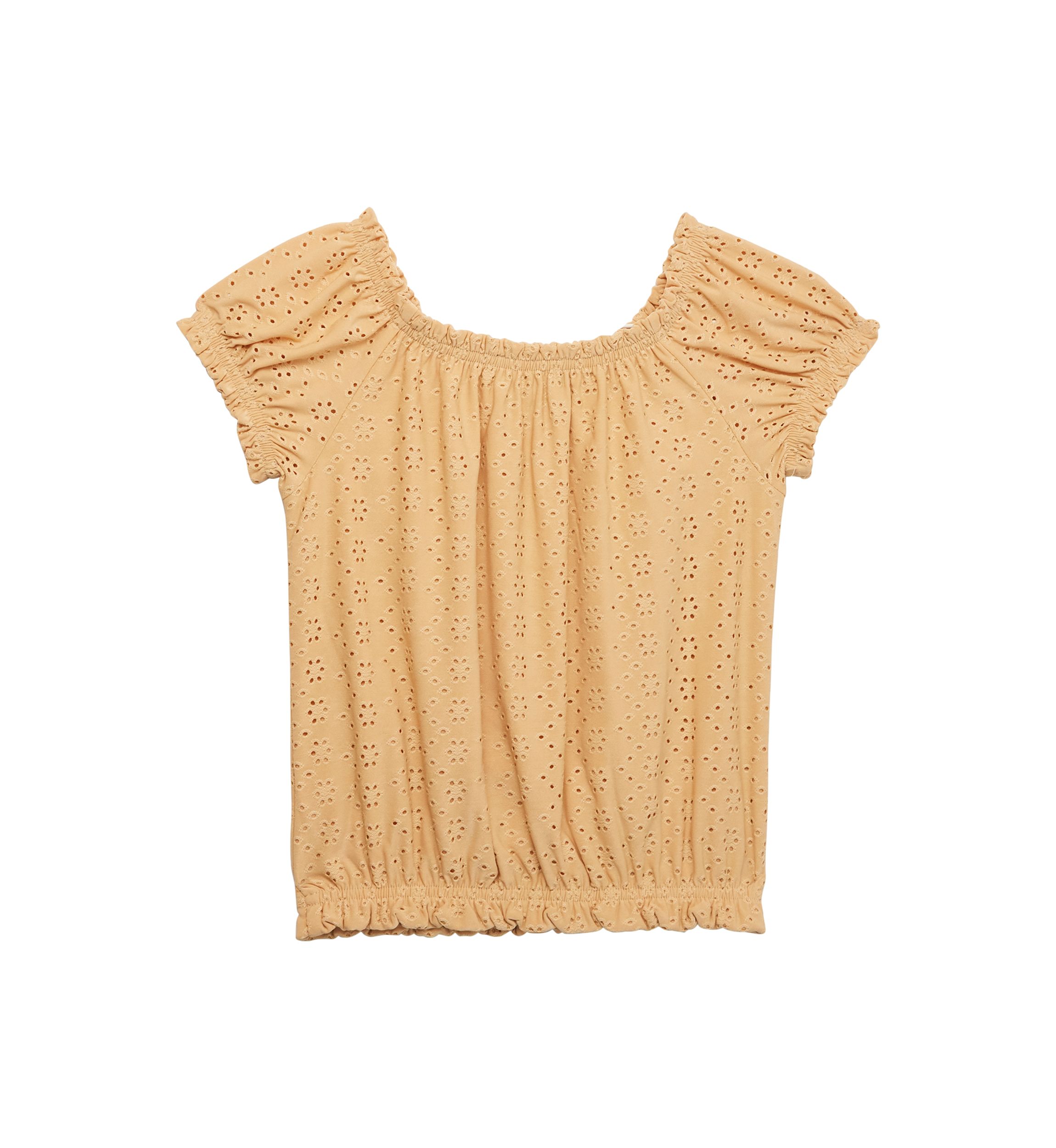 Girls 7-16 Knit Eyelet Top