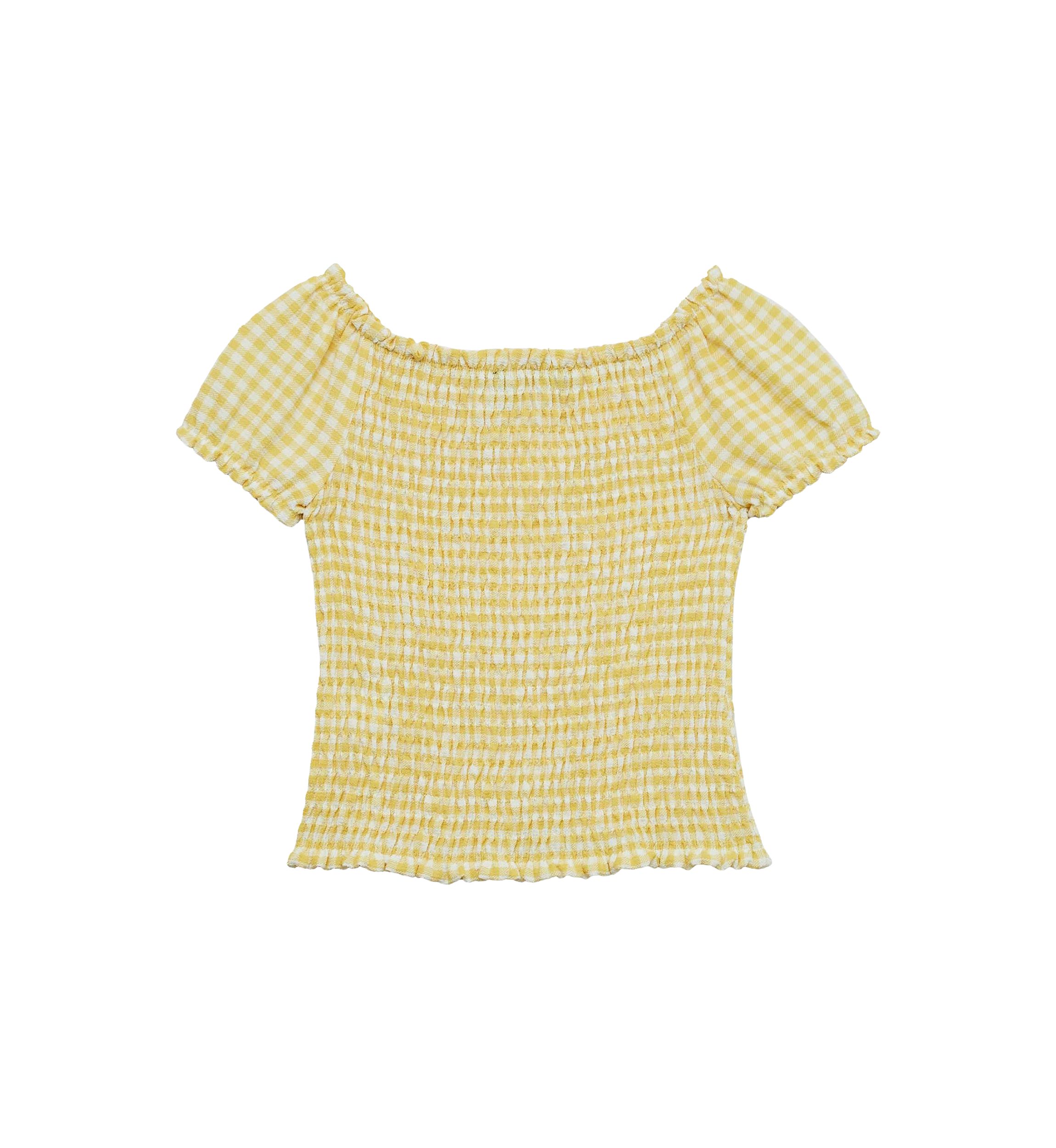 Girls 7-16 Short Sleeve Smocked Top and Mini Skirt Set 