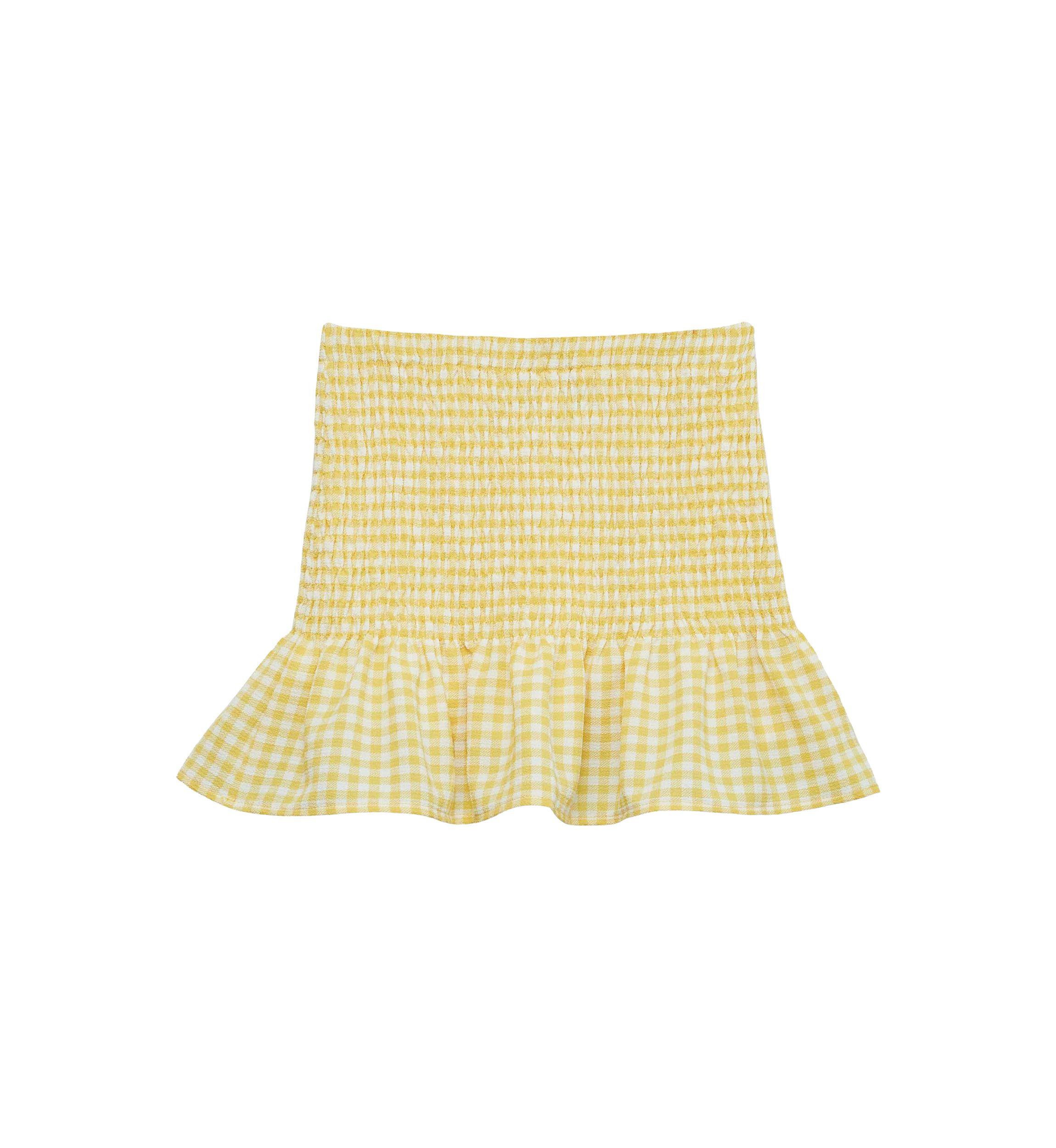 Girls 7-16 Short Sleeve Smocked Top and Mini Skirt Set 