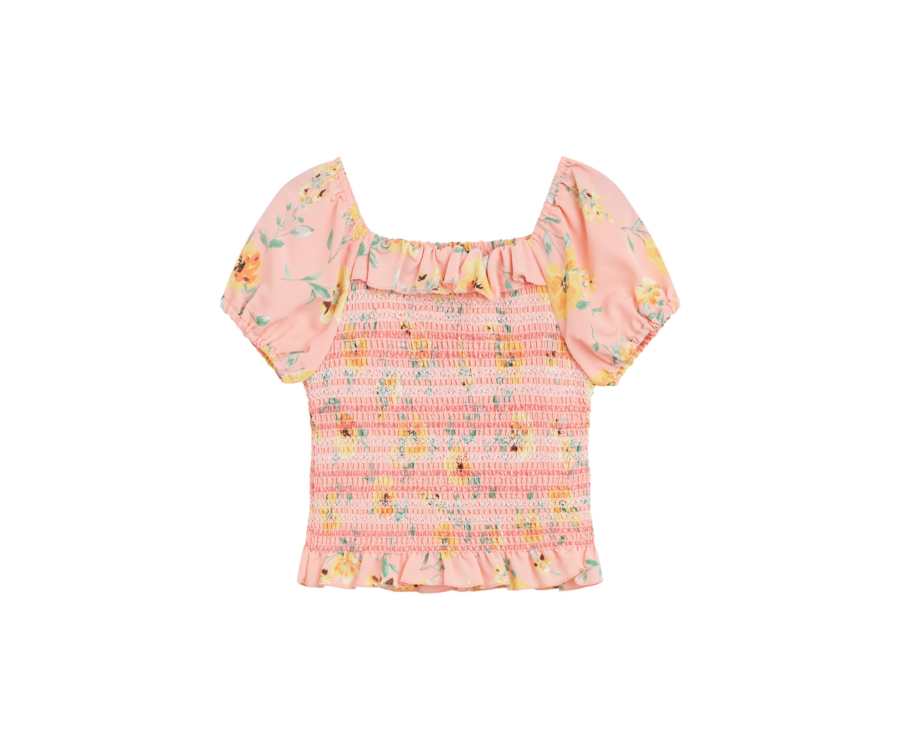 Girls 7-16 Printed Woven Top