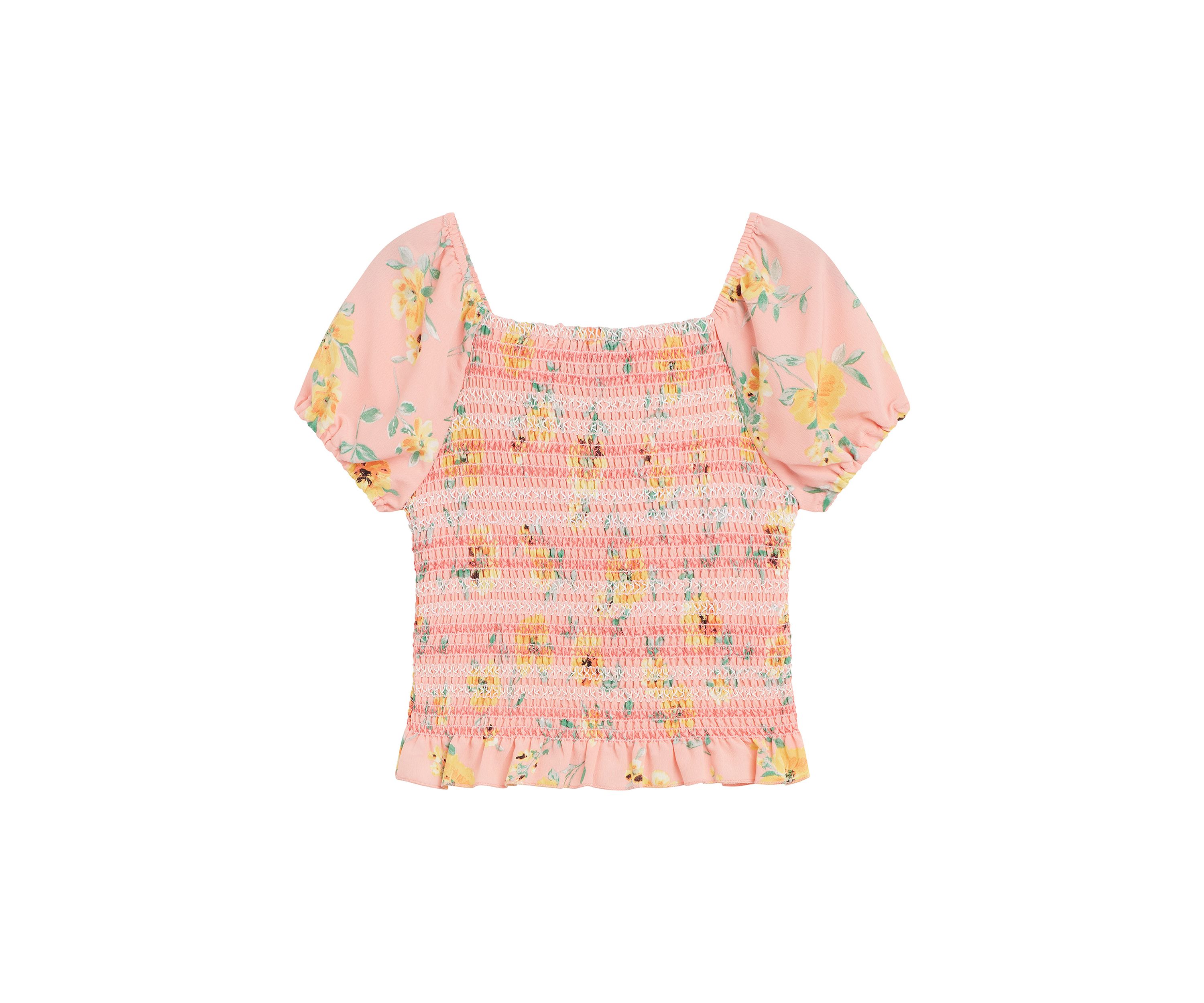 Girls 7-16 Printed Woven Top