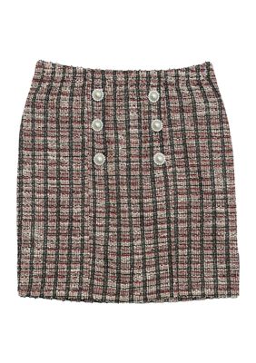 Girls 7-16 Tweed Skirt