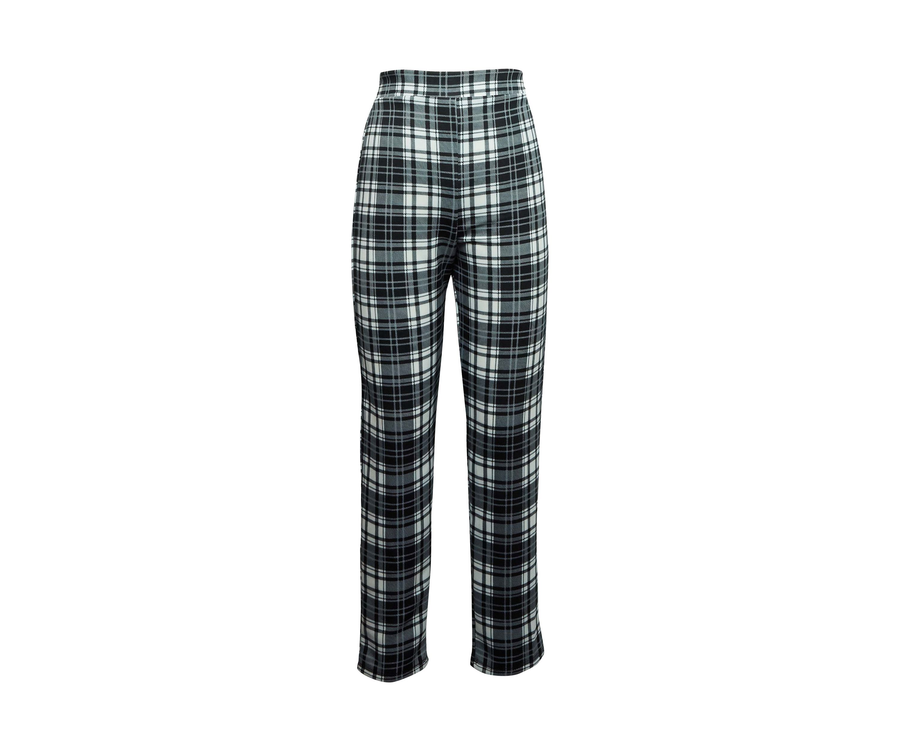Girls 7-16 Plaid Pull On Pants