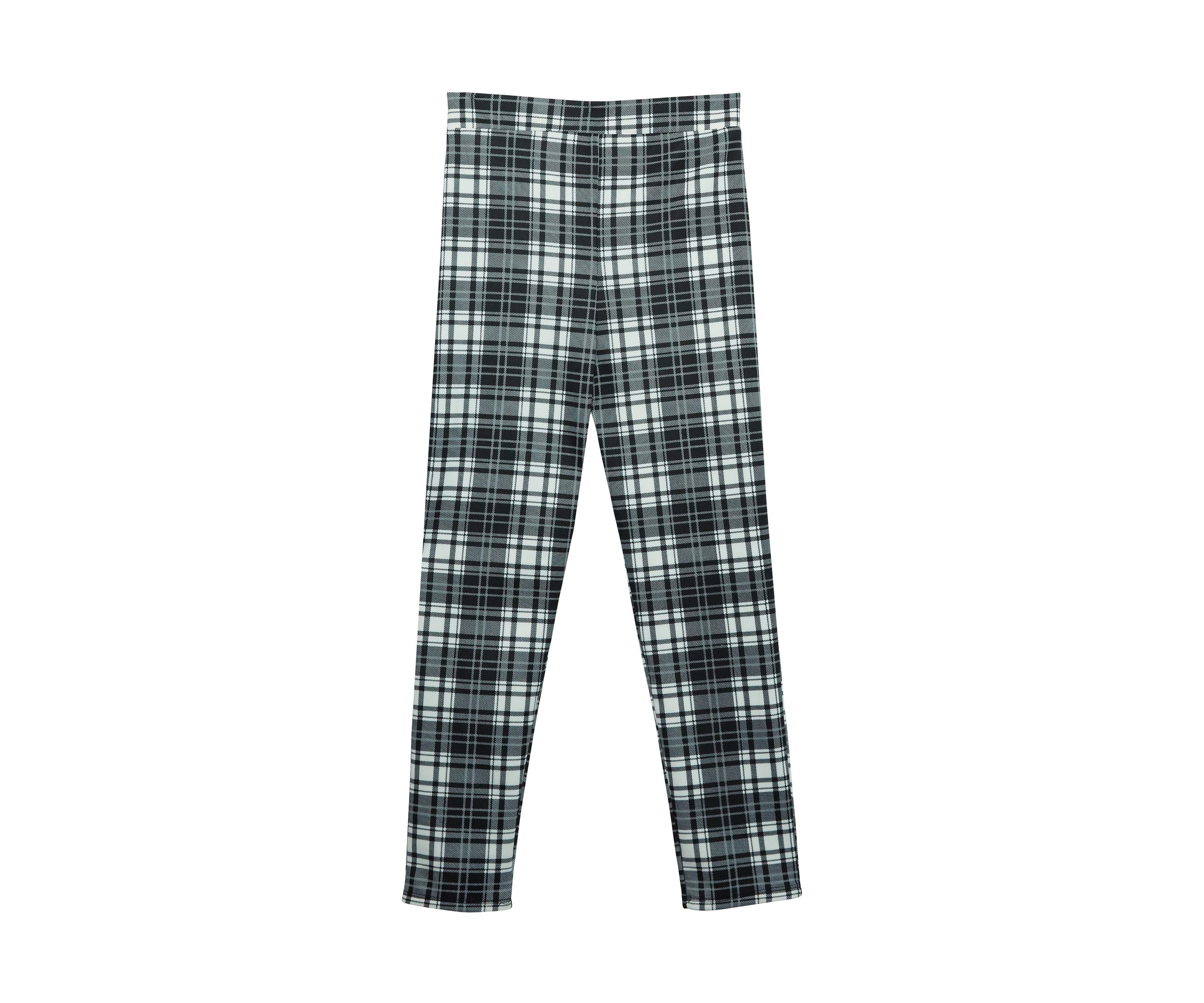 Girls 7-16 Plaid Pull On Pants