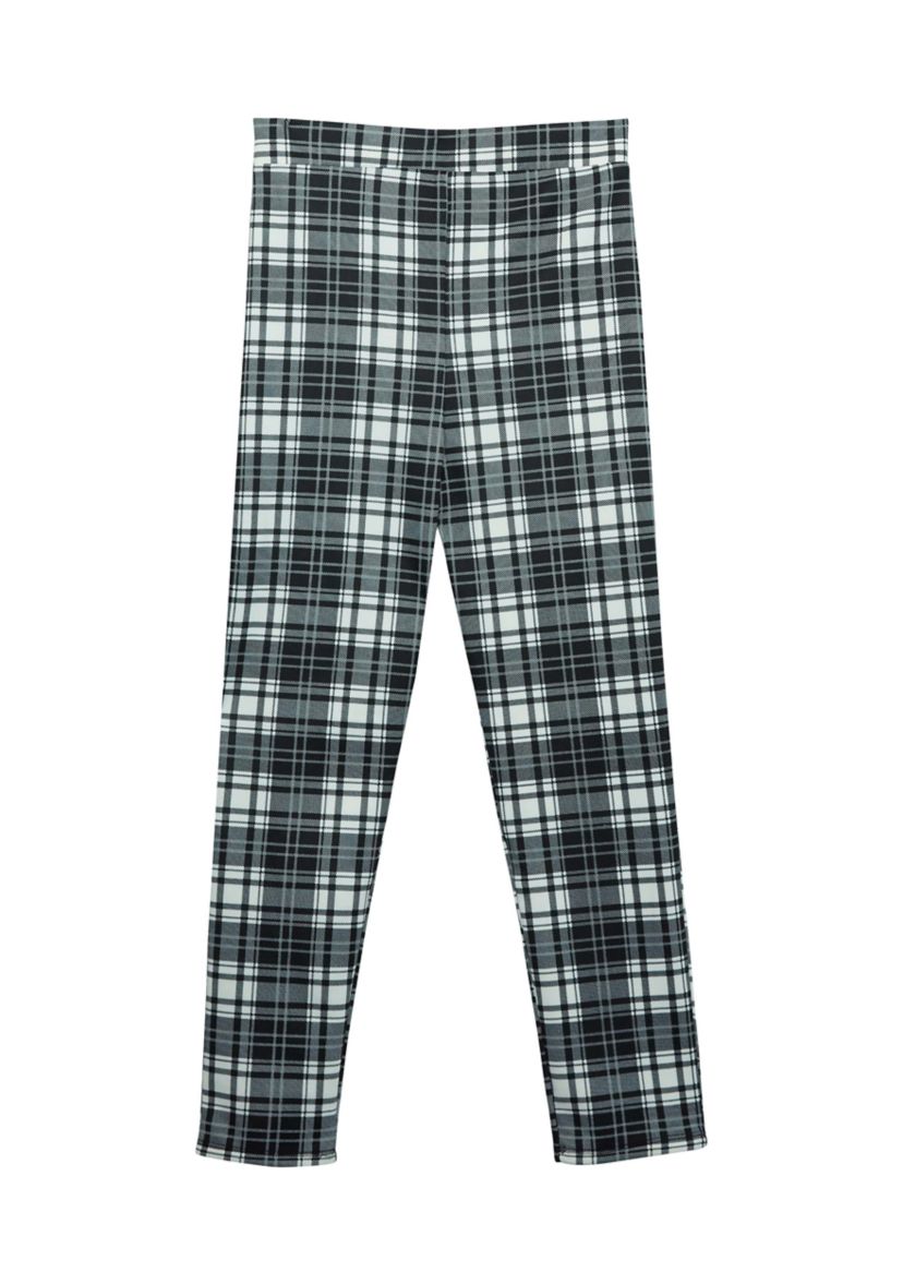 Girls 7-16 Plaid Pull On Pants