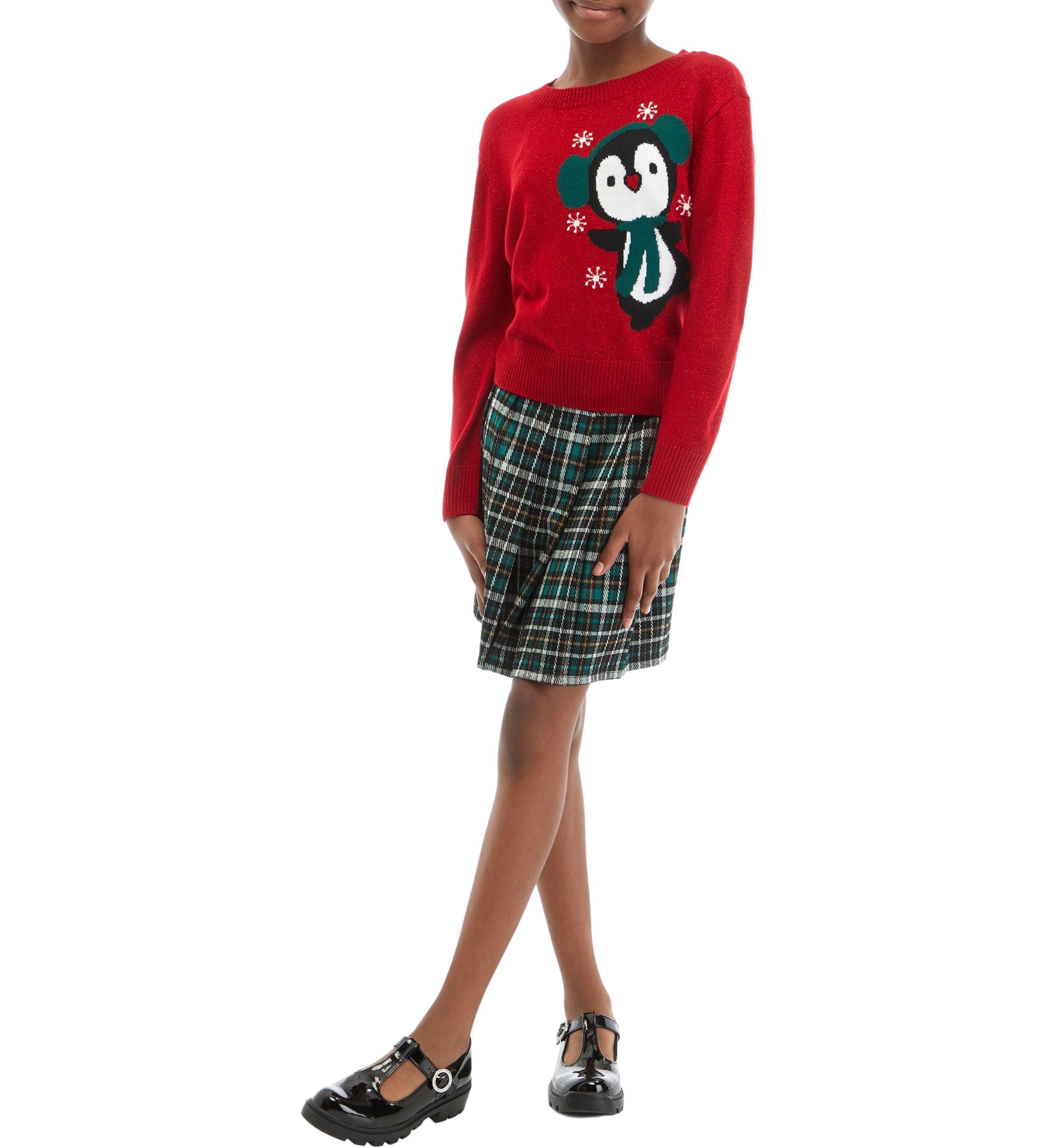 Girls 7-16 Holiday Skirt Set