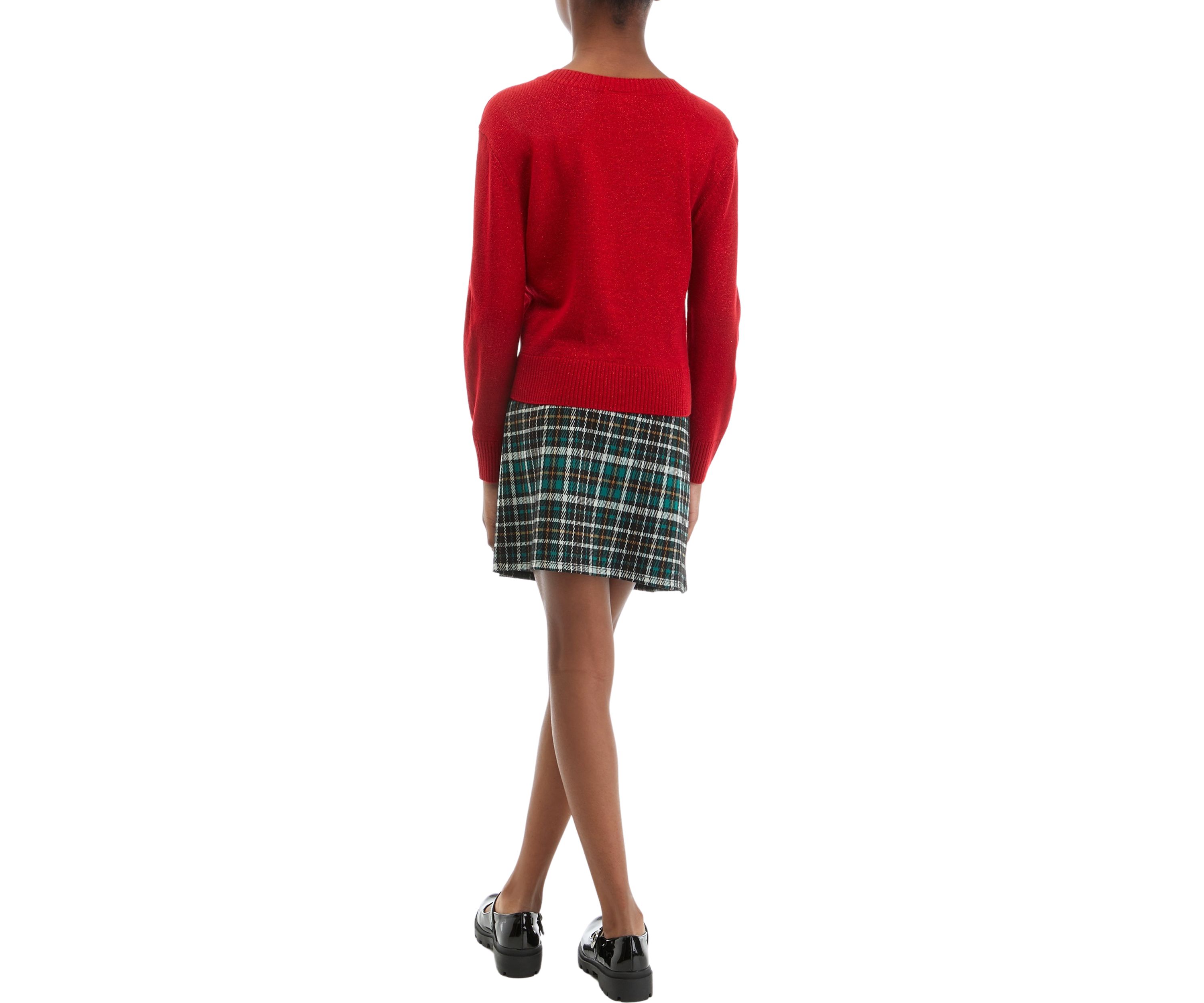 Girls 7-16 Holiday Skirt Set