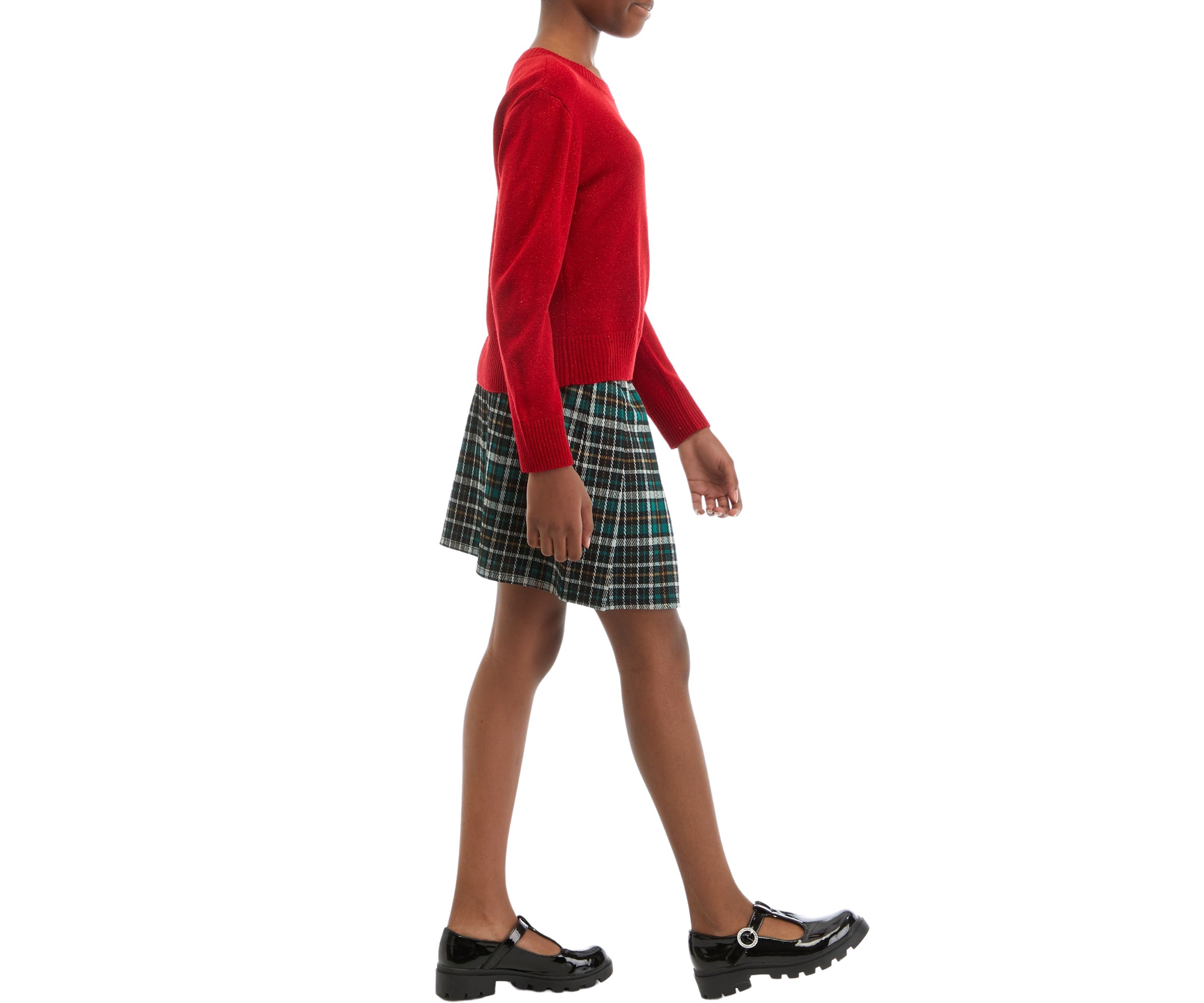 Girls 7-16 Holiday Skirt Set
