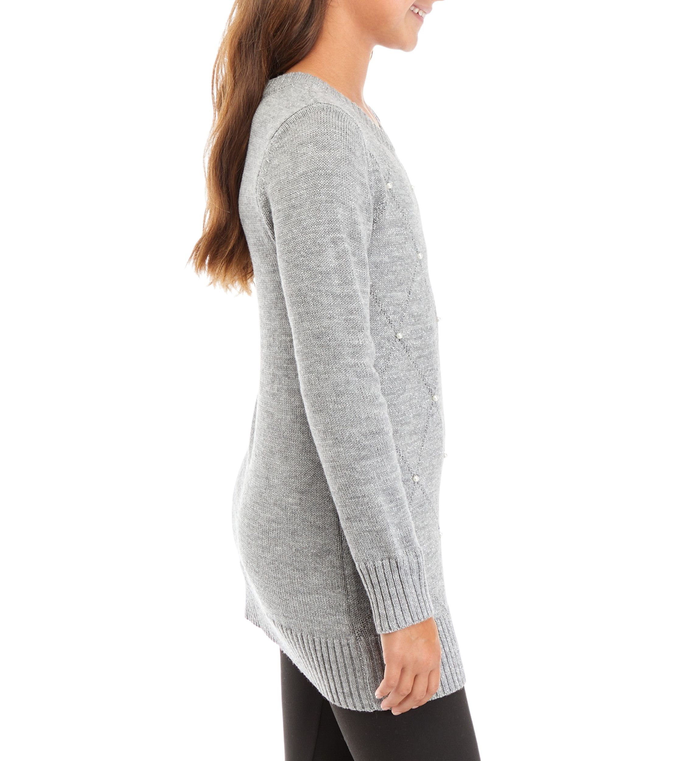 Girls 7-16 Pearl Sweater and Leggings Set
