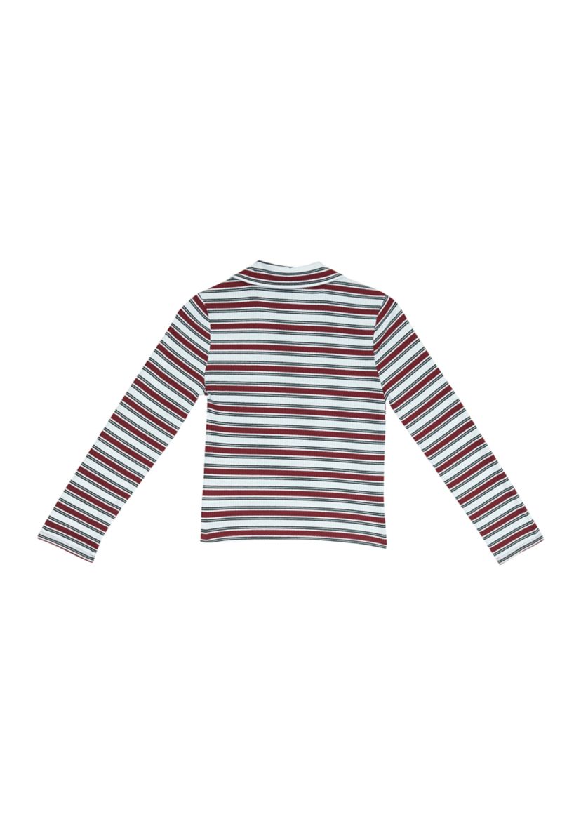 Girls 7-16 Stripe Polo Shirt