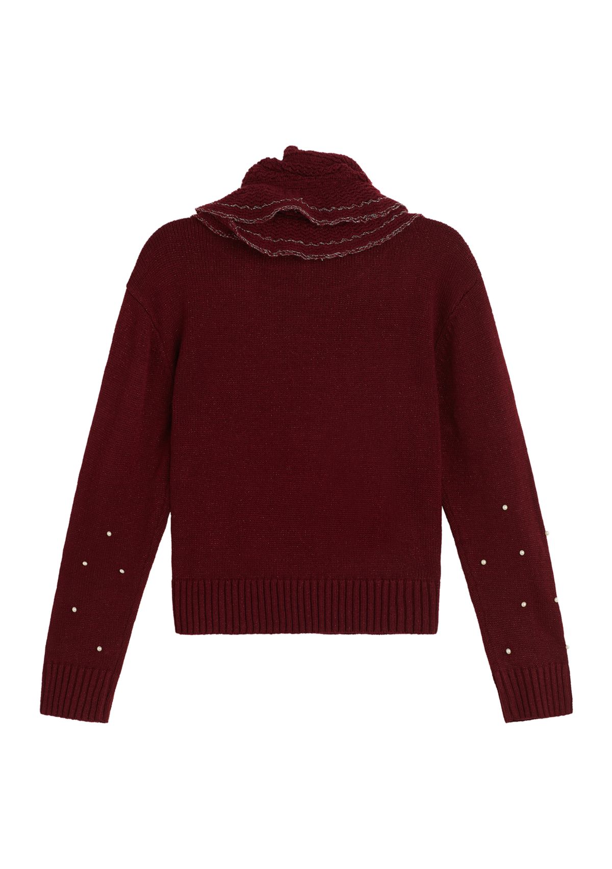 Girls 7-16 Pearl Trim Sweater