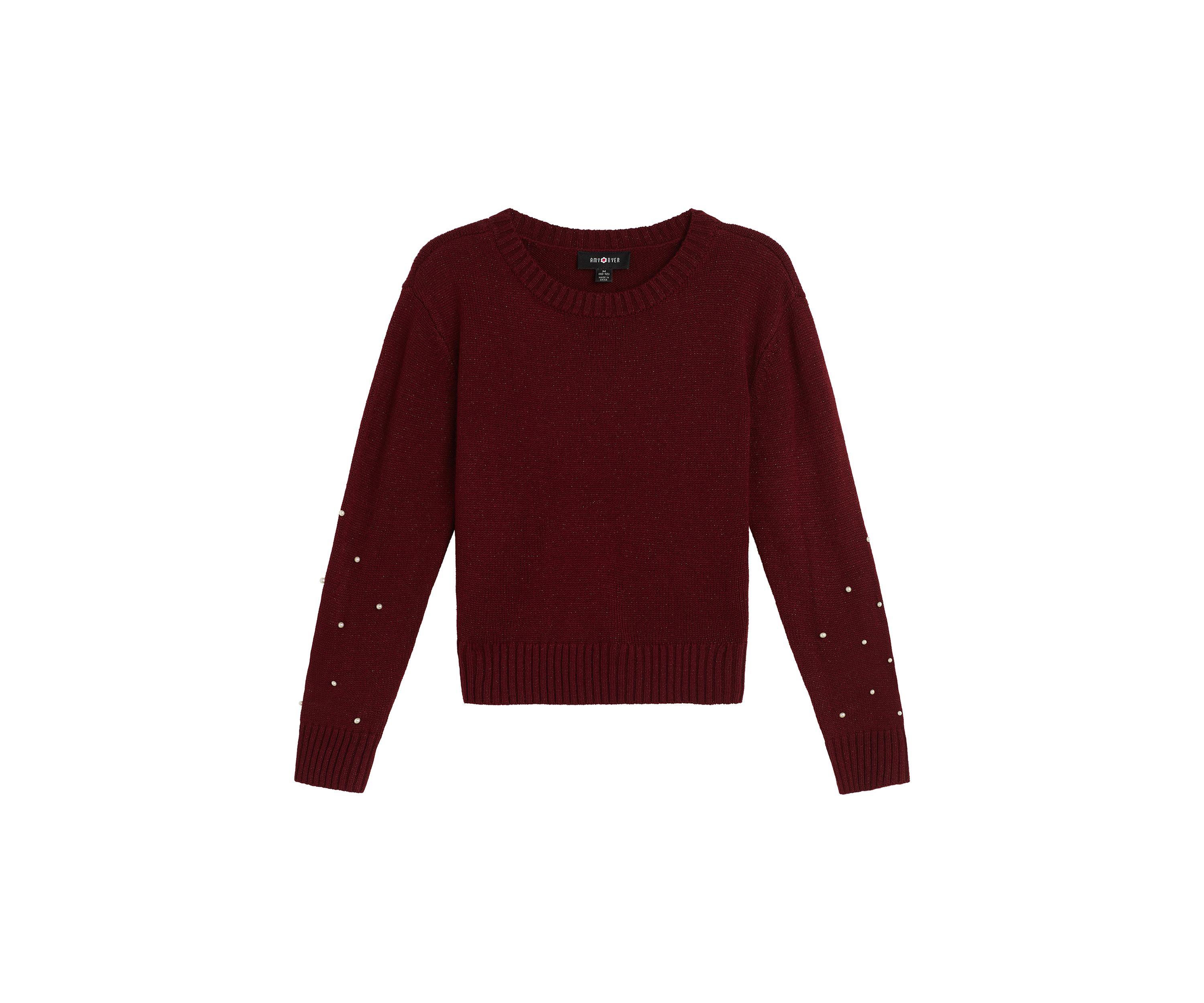 Girls 7-16 Pearl Trim Sweater