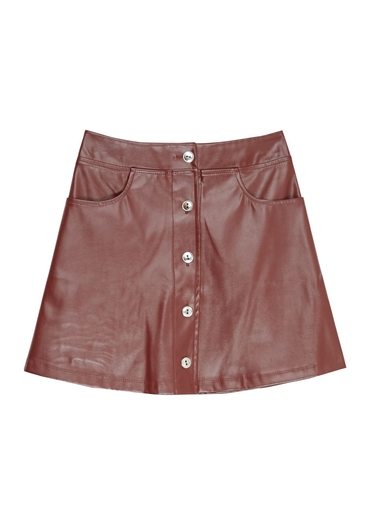Girls 7-16 Pleather Skirt