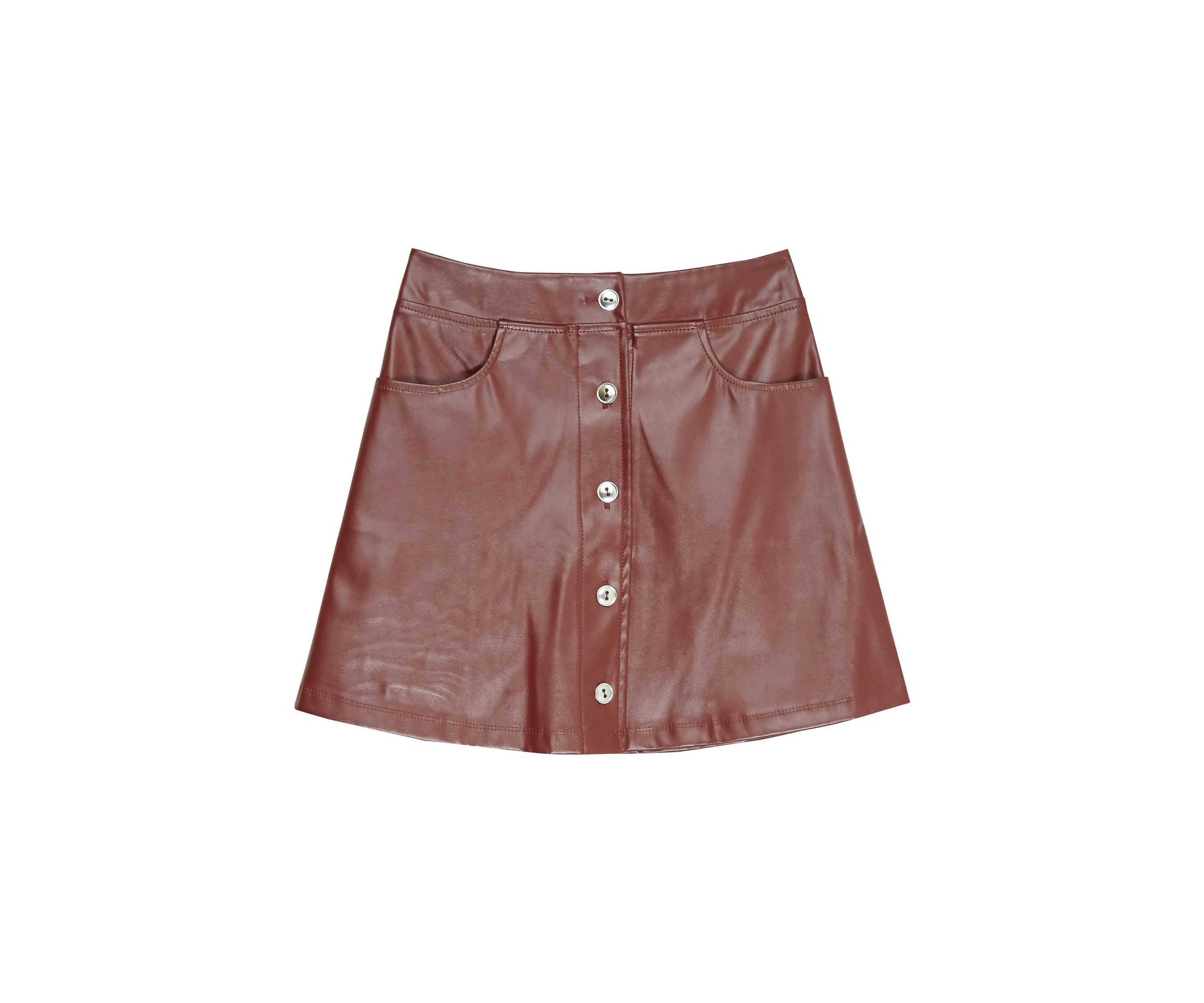 Girls 7-16 Pleather Skirt