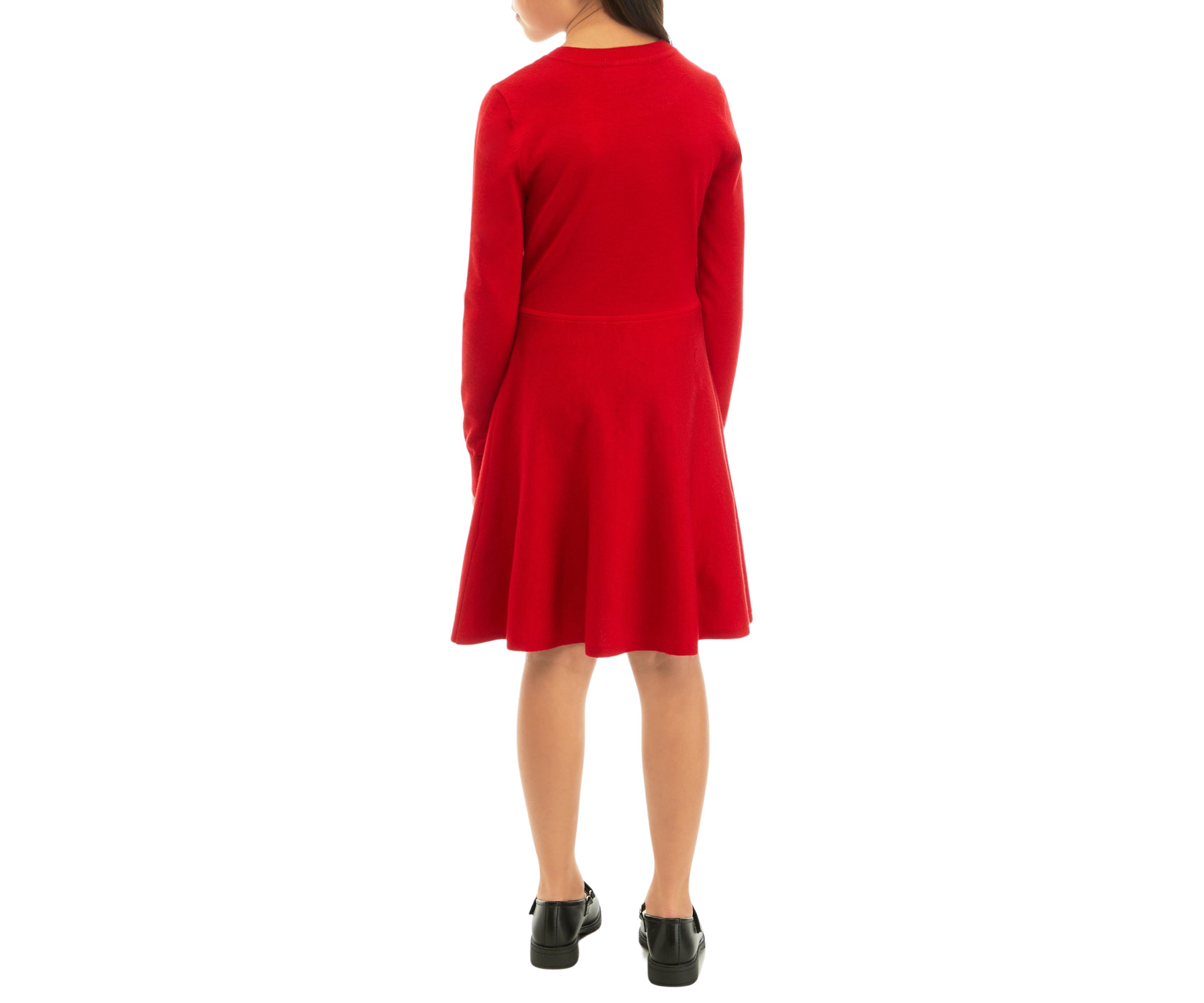 Girls 7-16 Sparkle Sweater Knit Dress