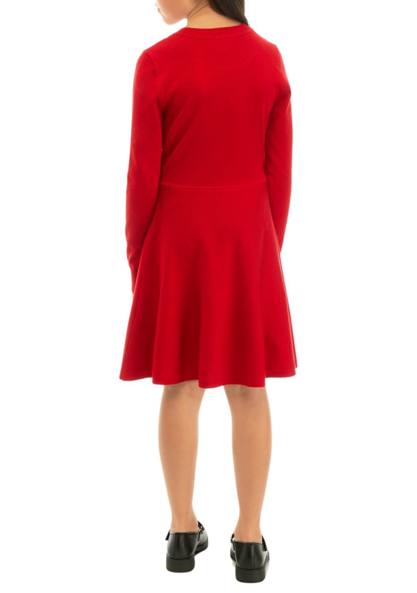 Girls 7-16 Sparkle Sweater Knit Dress