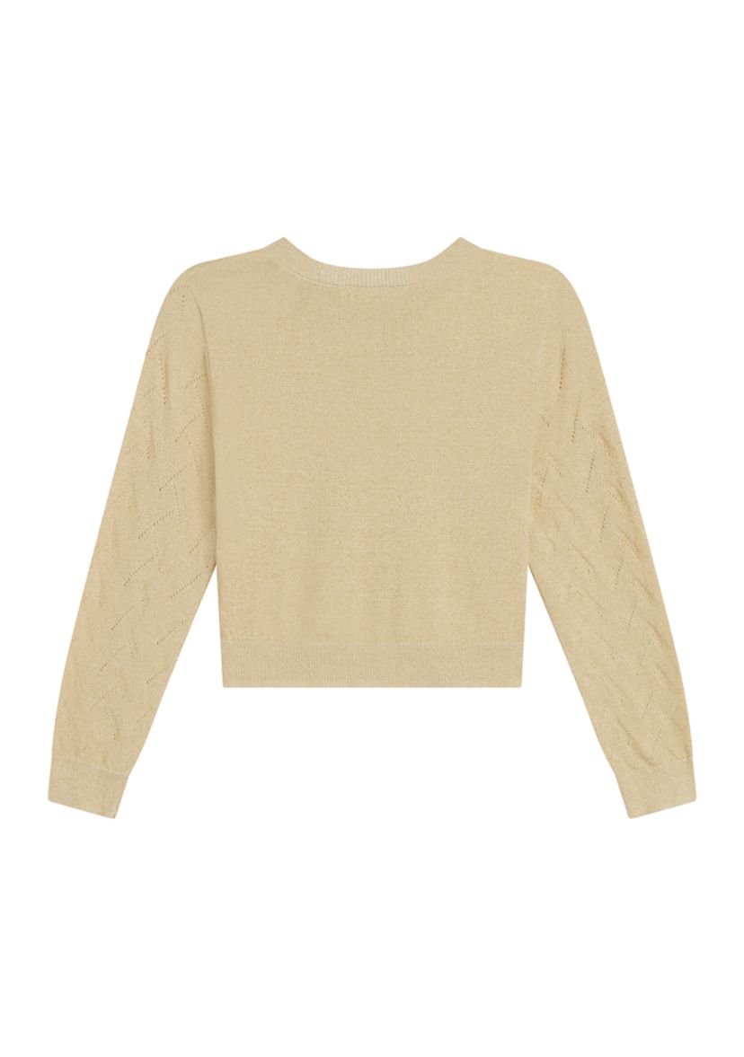 Girls 7-16 Metallic Cardigan